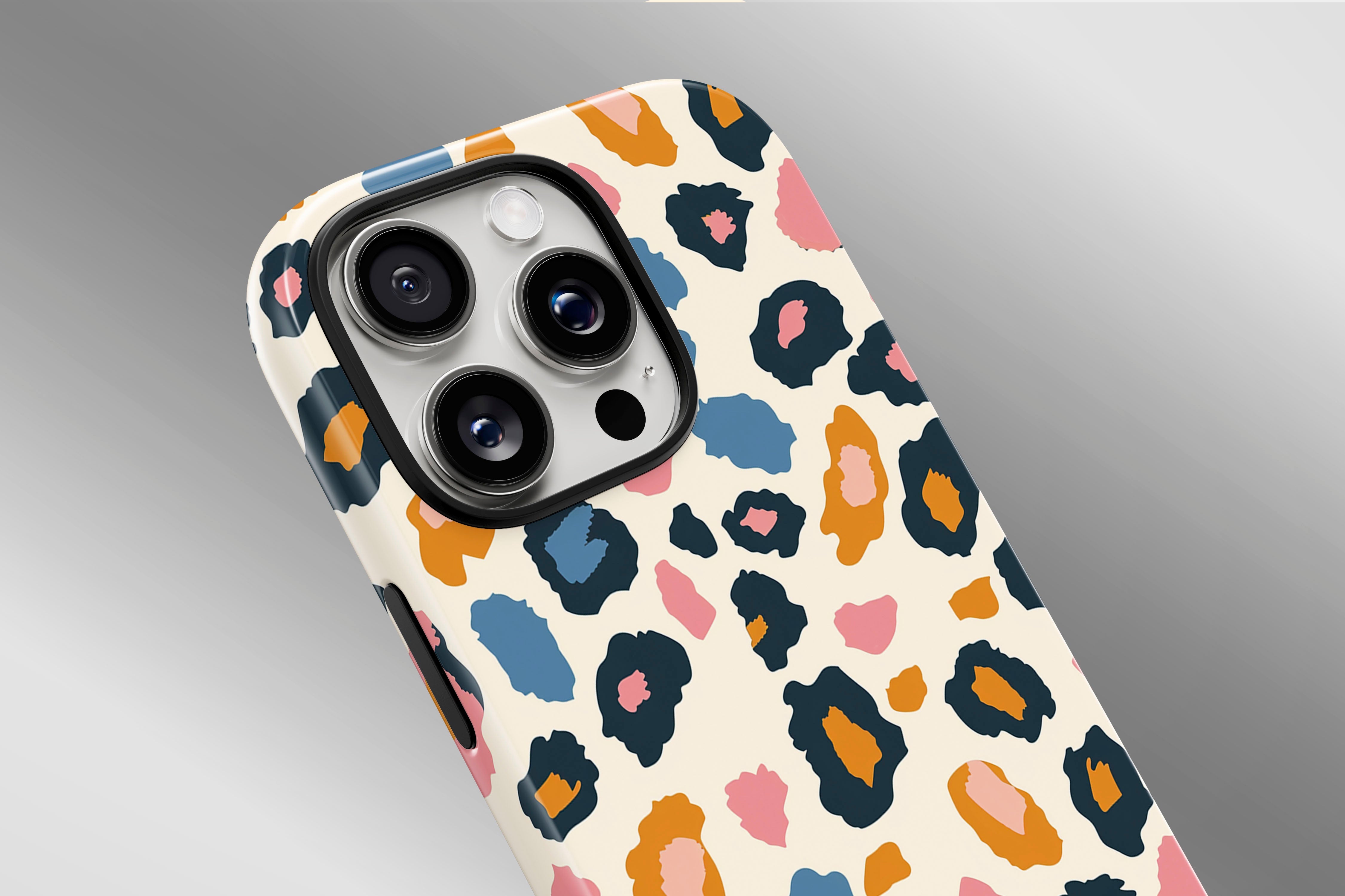 A close up image of a phone case featuring our Animal Control design