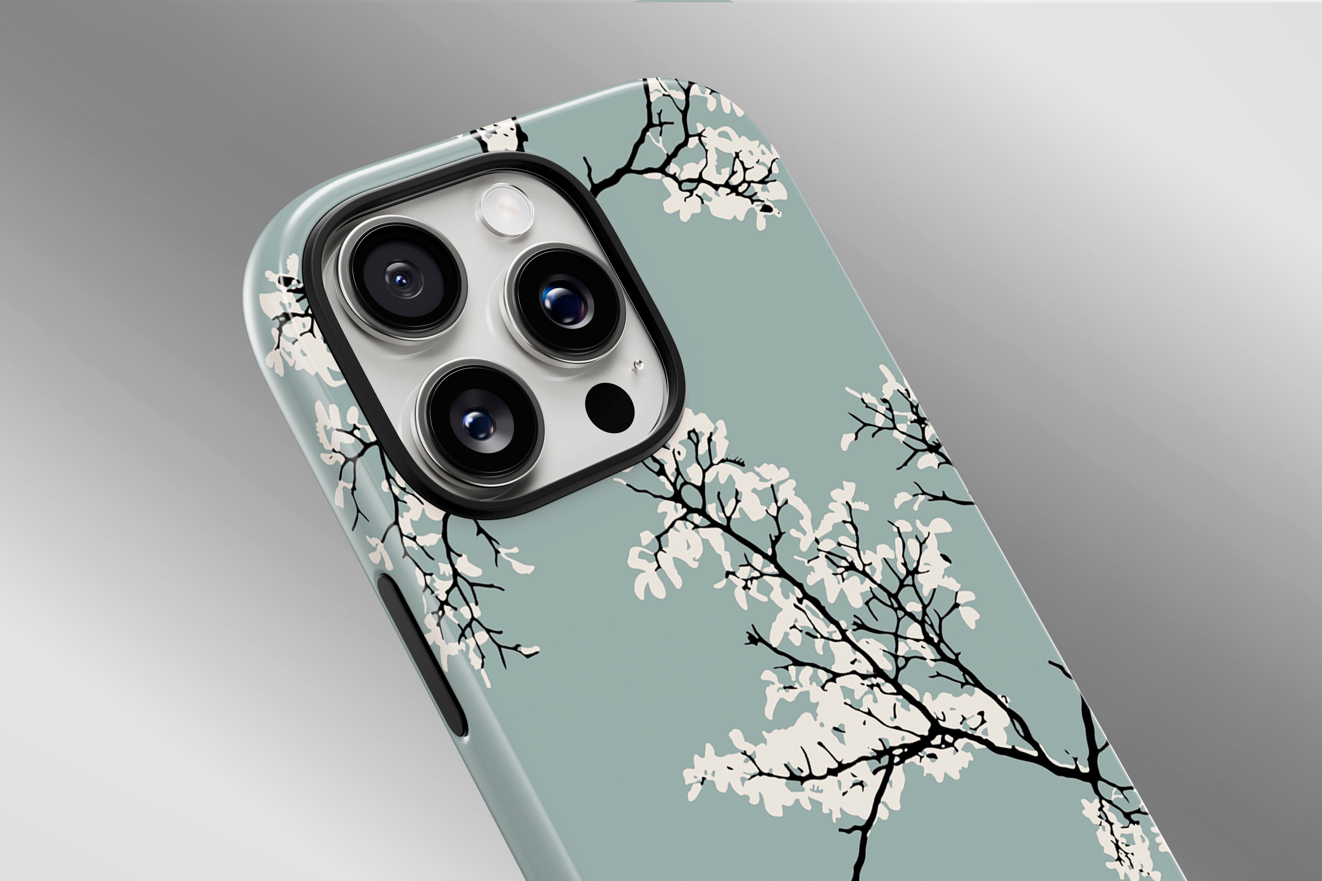 A close up image of a phone case featuring our Blossom design