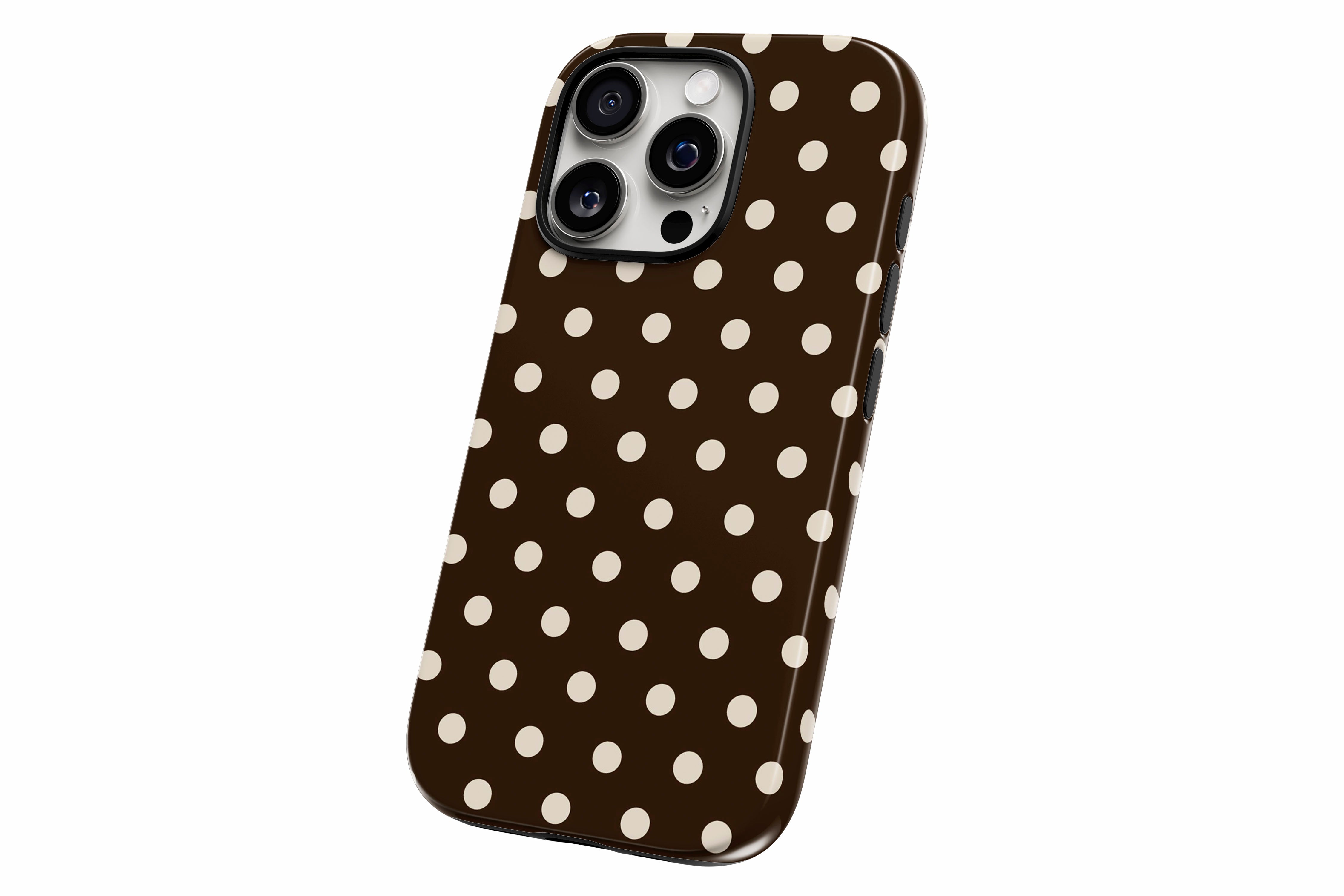 Another product image featuring our Chocolate Spot design showing the product from a slight side angle on a white background