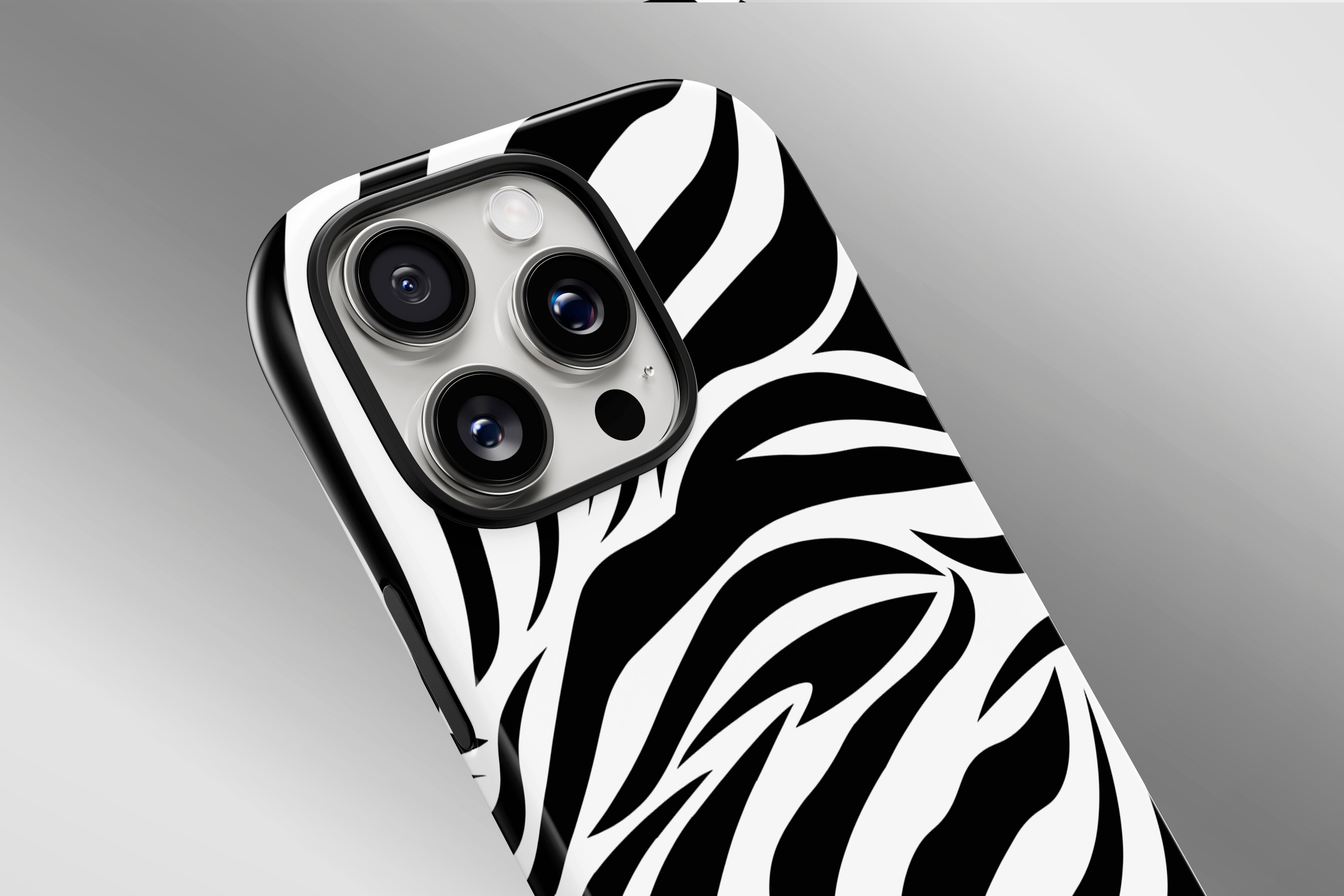 A close up image of a phone case featuring our Madagascar design