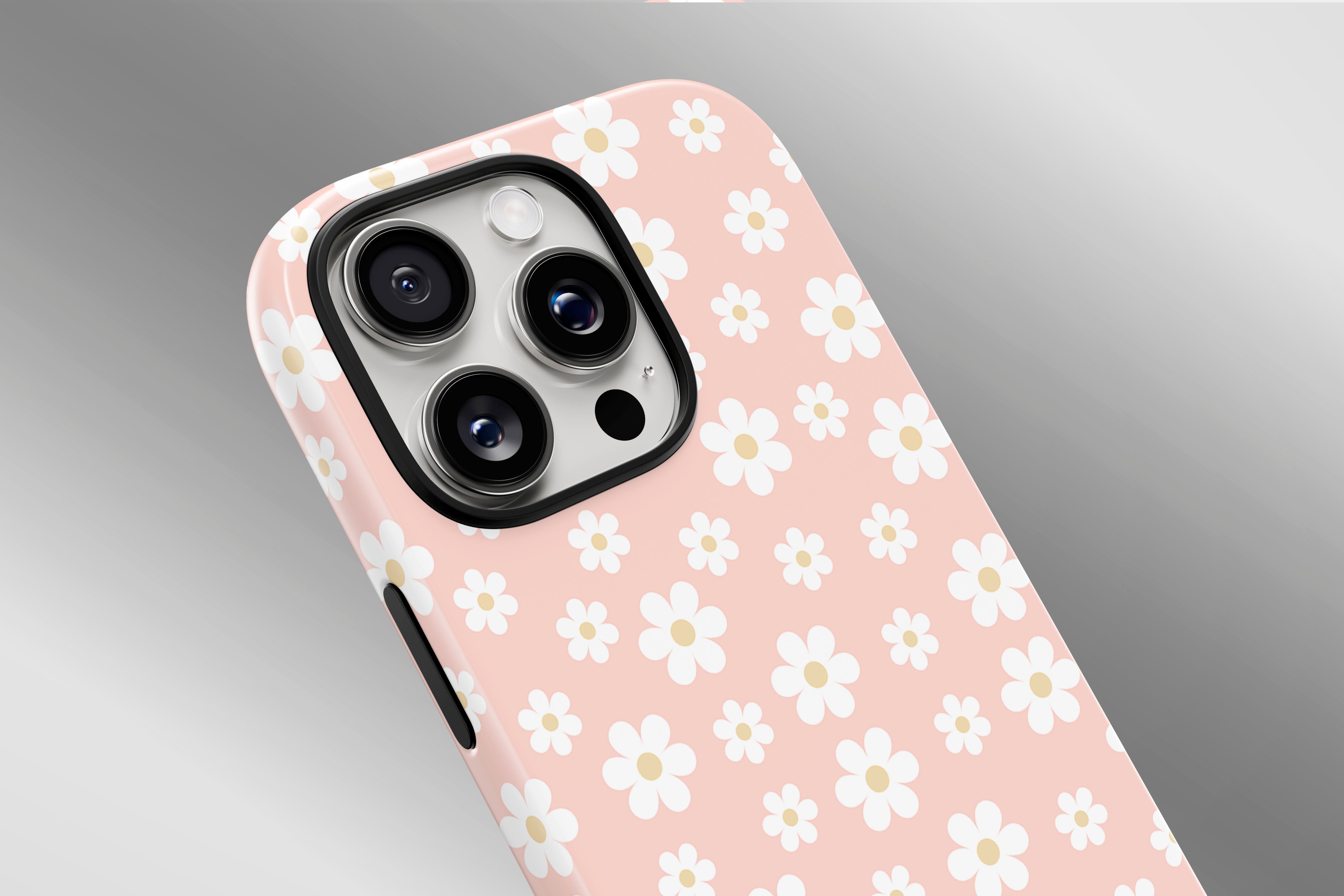 A close up image of a phone case featuring our Pinky Swear design