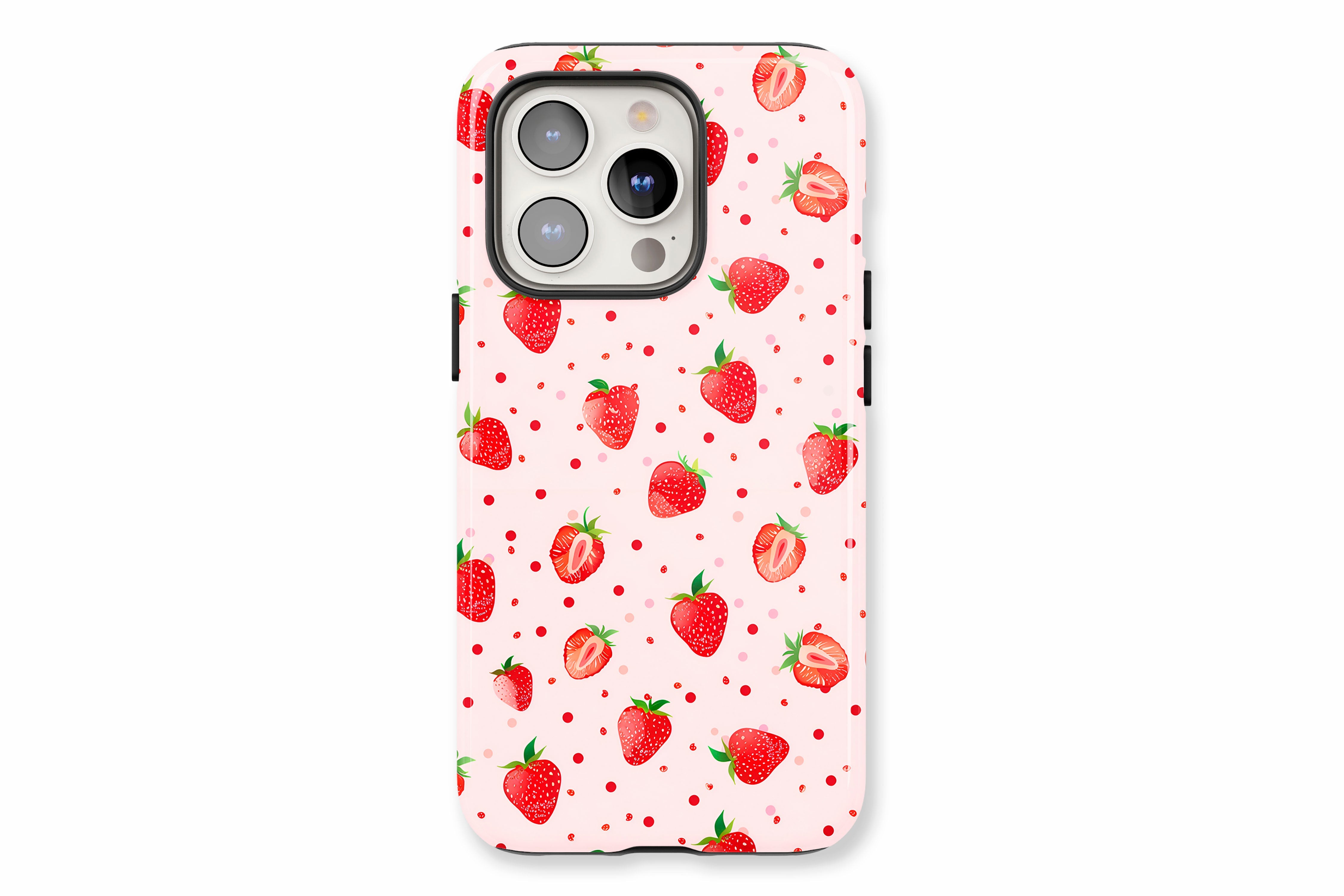 The main product image featuring our Strawberry Shorty design showing a front facing view of the product on a white background
