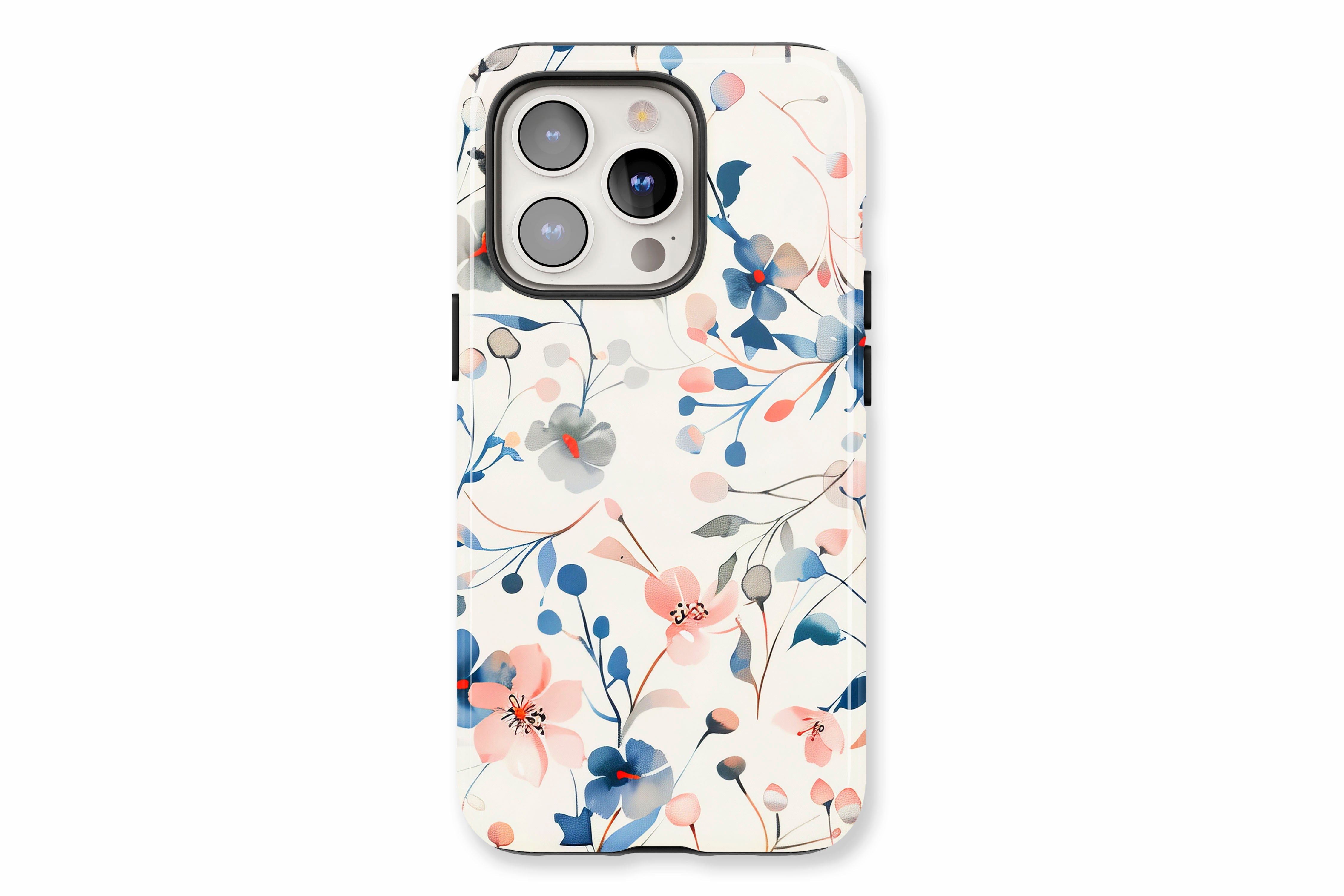 The main product image featuring our Blue & Pink Floral design showing a front facing view of the product on a white background