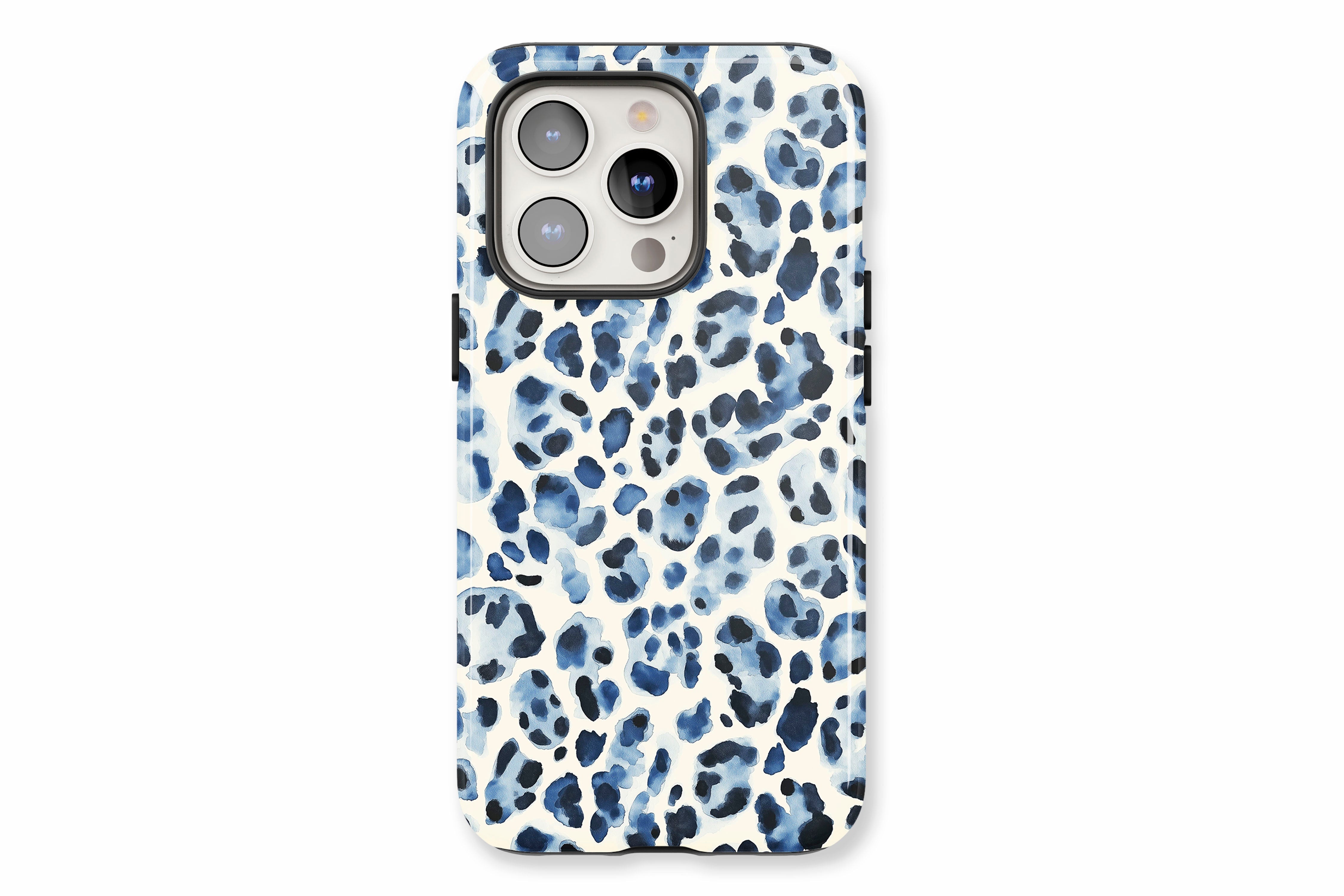 The main product image featuring our Blue Leopard design showing a front facing view of the product on a white background