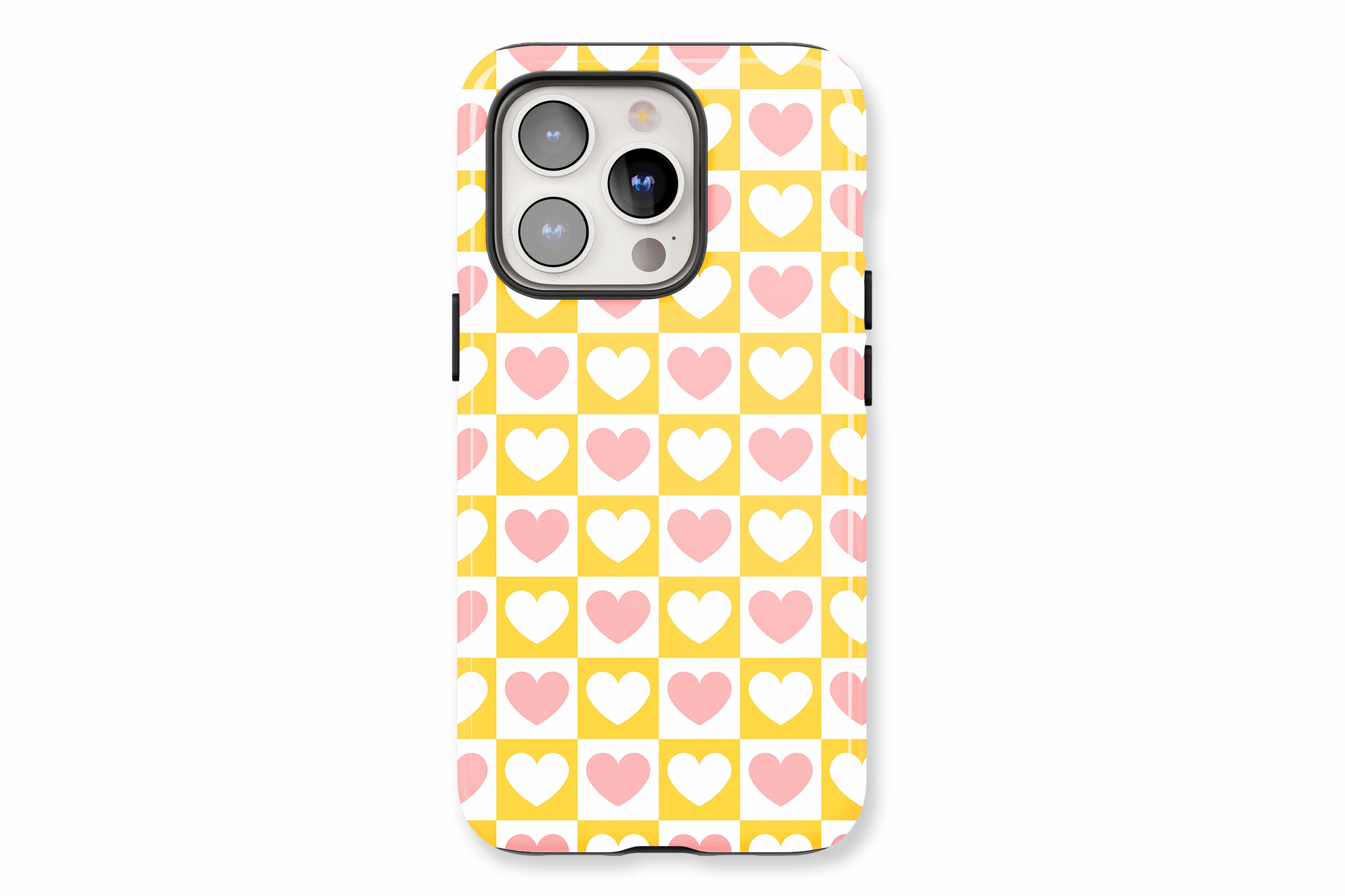 The main product image featuring our Check Heart design showing a front facing view of the product on a white background