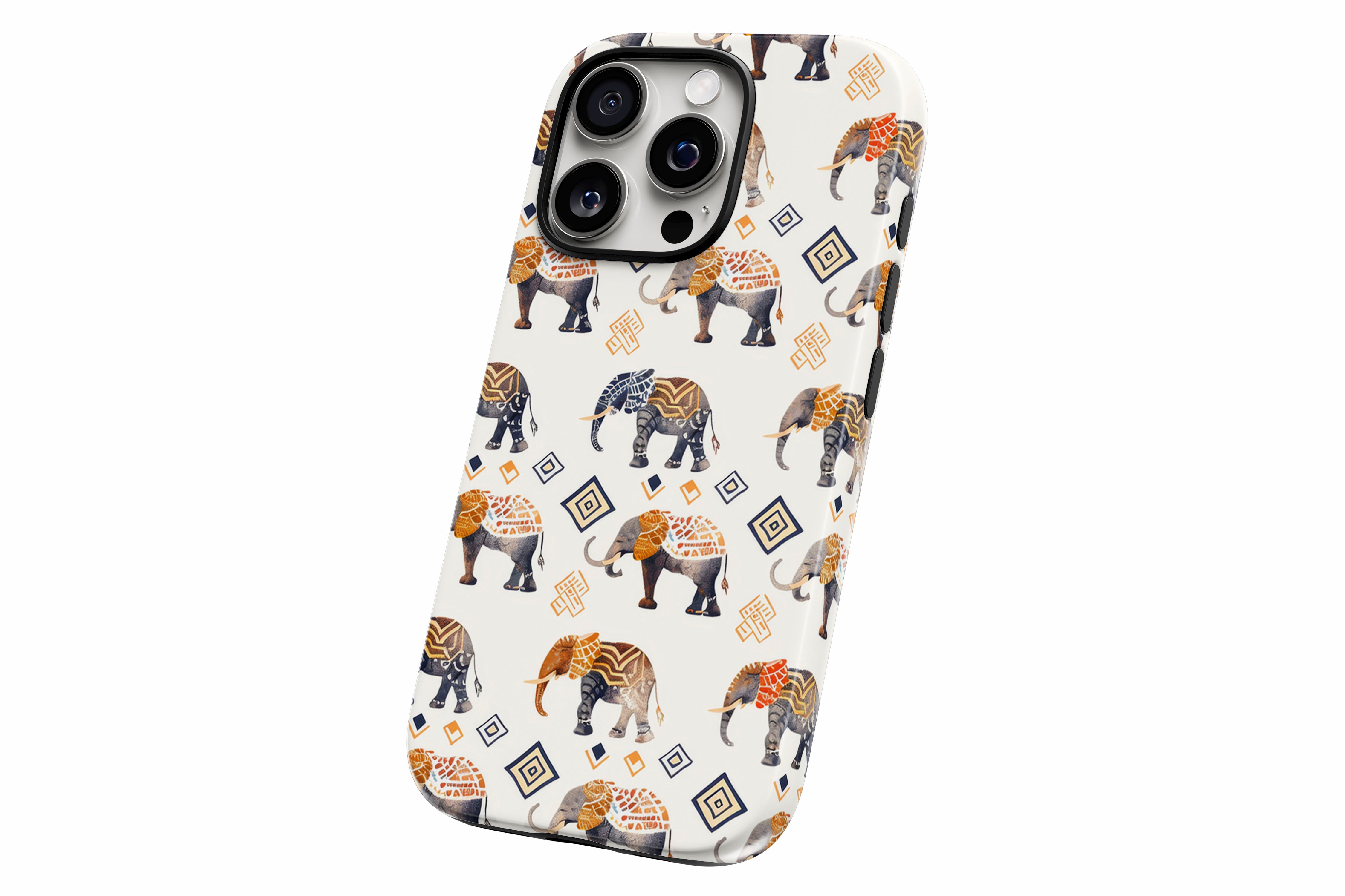 Another product image featuring our Elephants design showing the product from a slight side angle on a white background