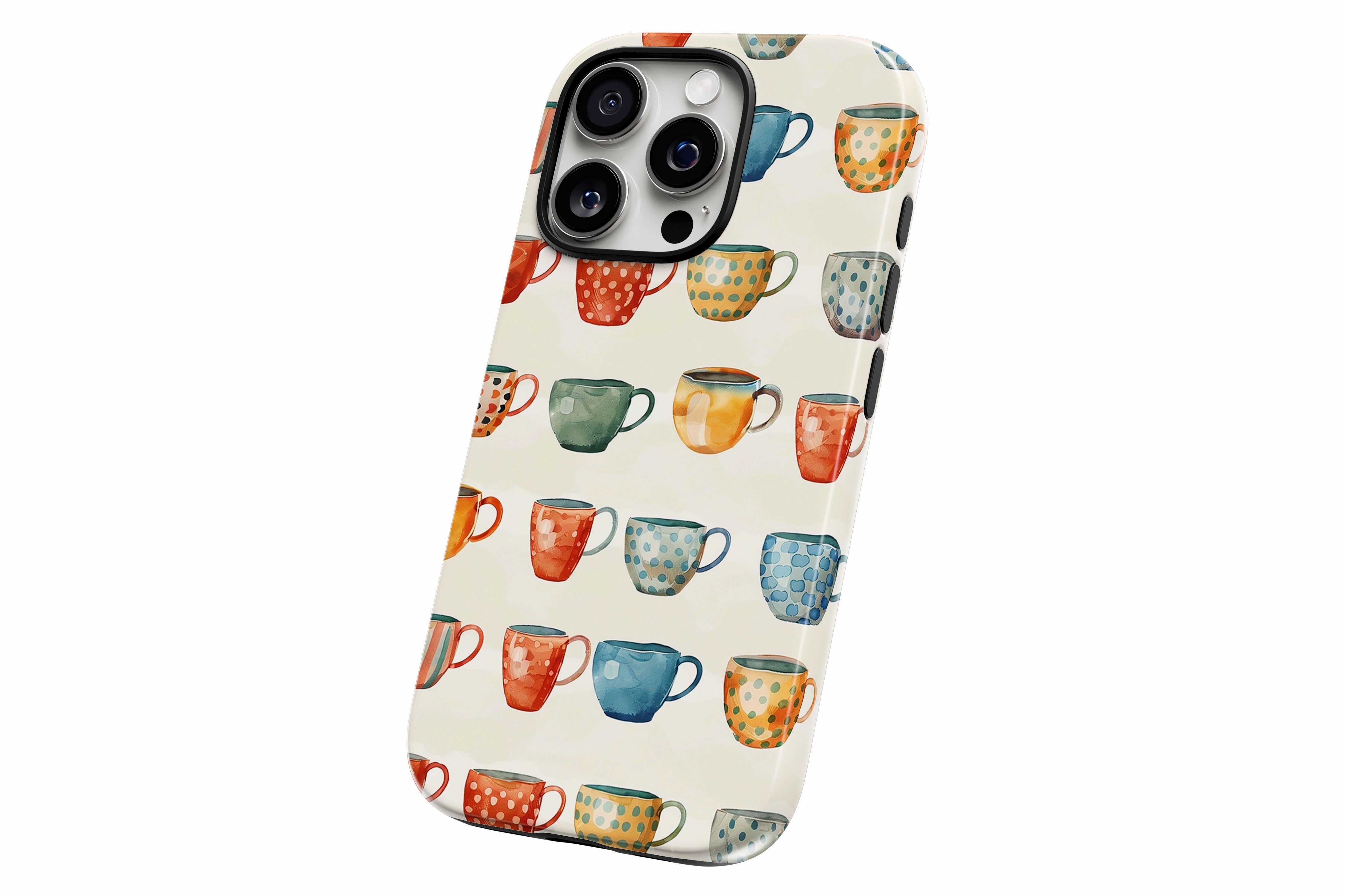 Another product image featuring our My Cup Of Tea design showing the product from a slight side angle on a white background