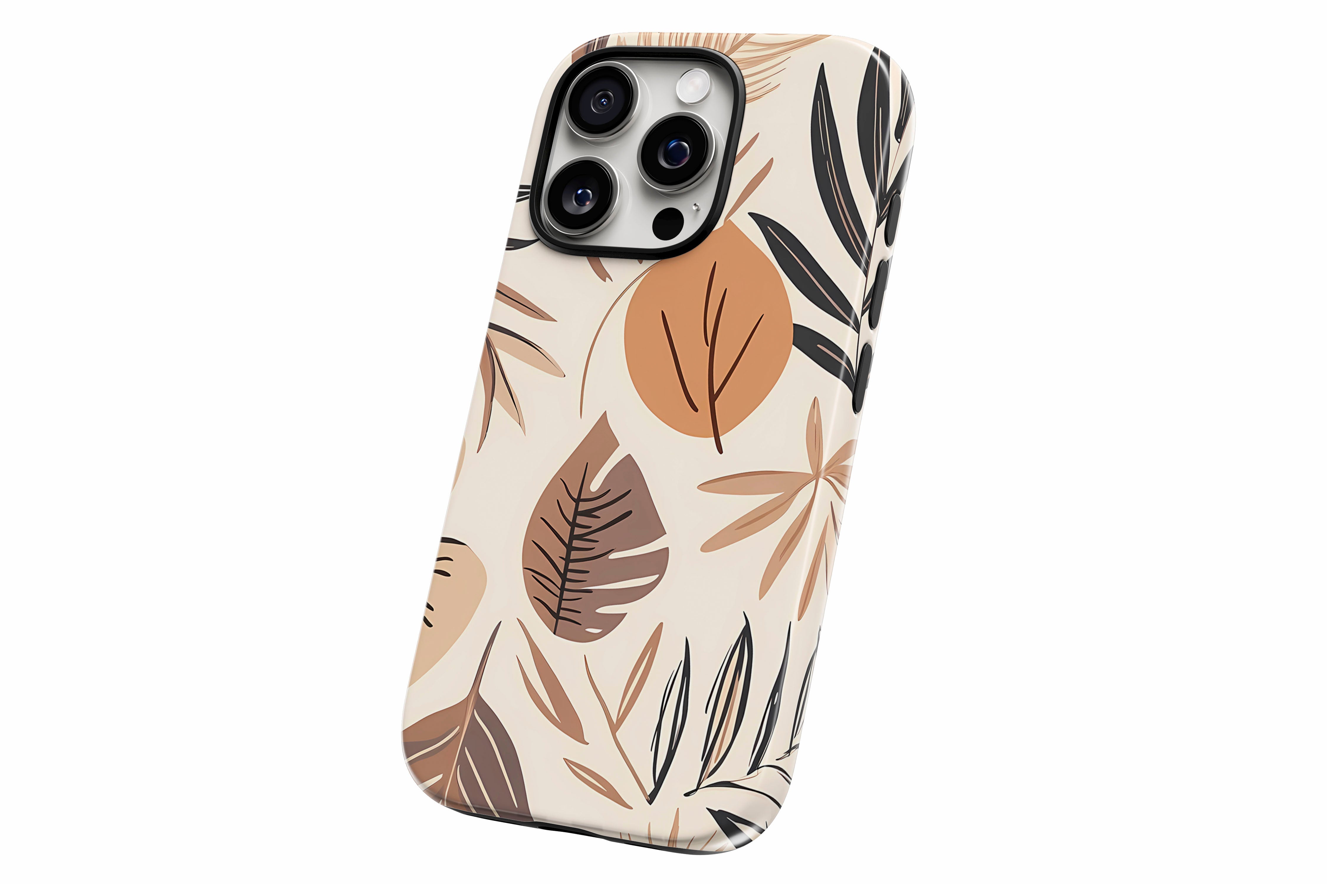 Another product image featuring our Nude Leaf design showing the product from a slight side angle on a white background