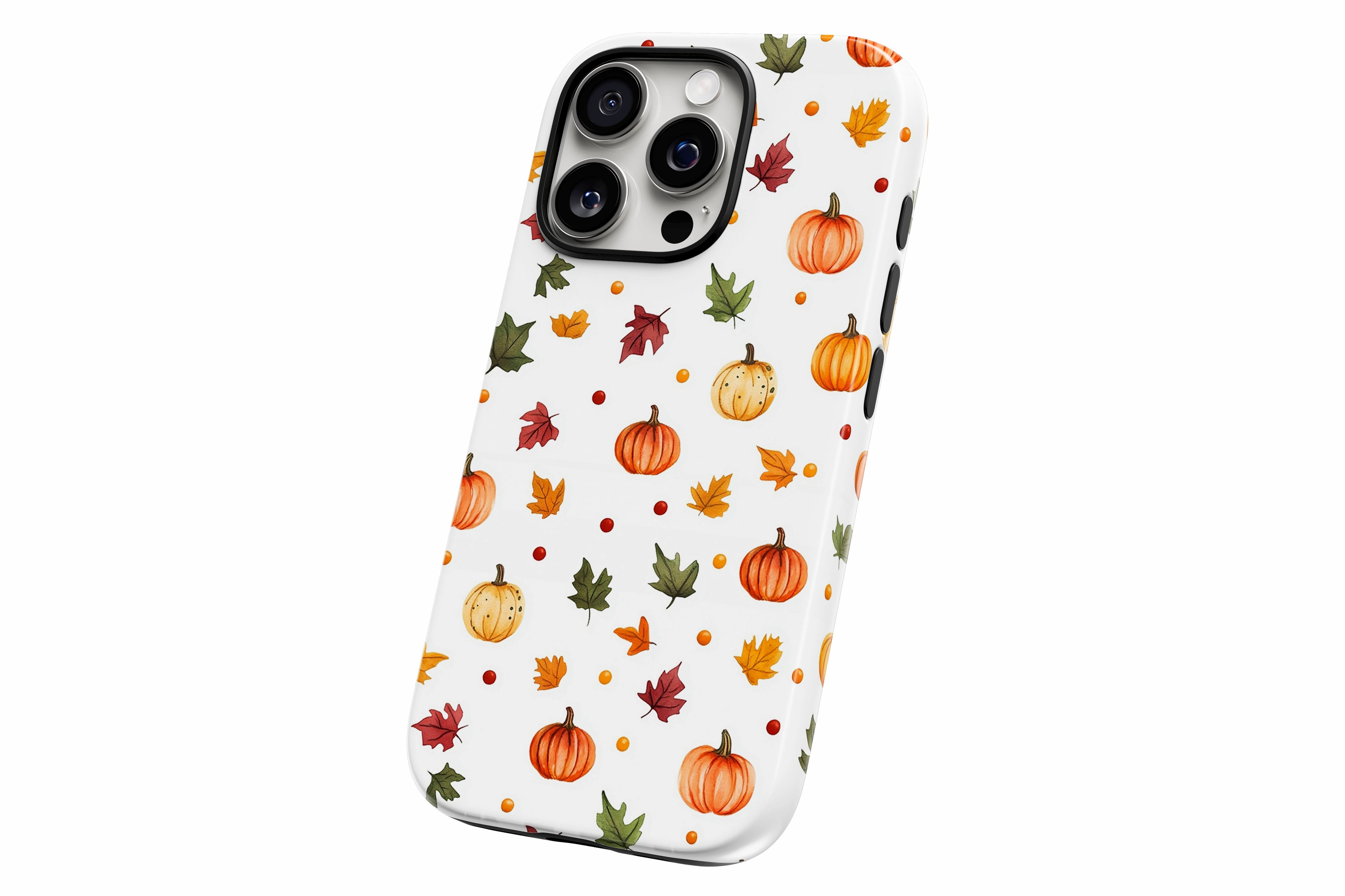 Another product image featuring our Pumpkins design showing the product from a slight side angle on a white background