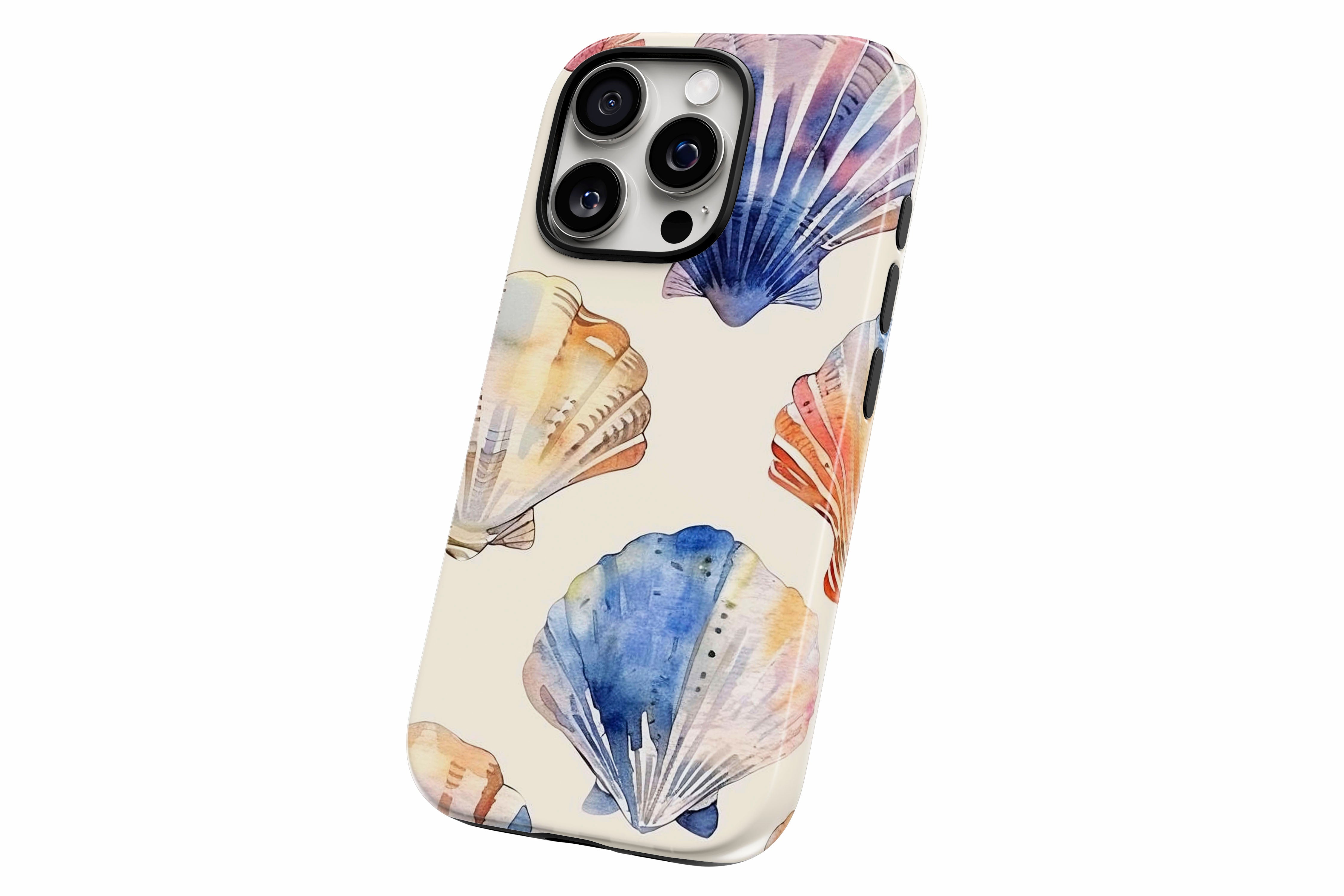 Another product image featuring our Shells design showing the product from a slight side angle on a white background