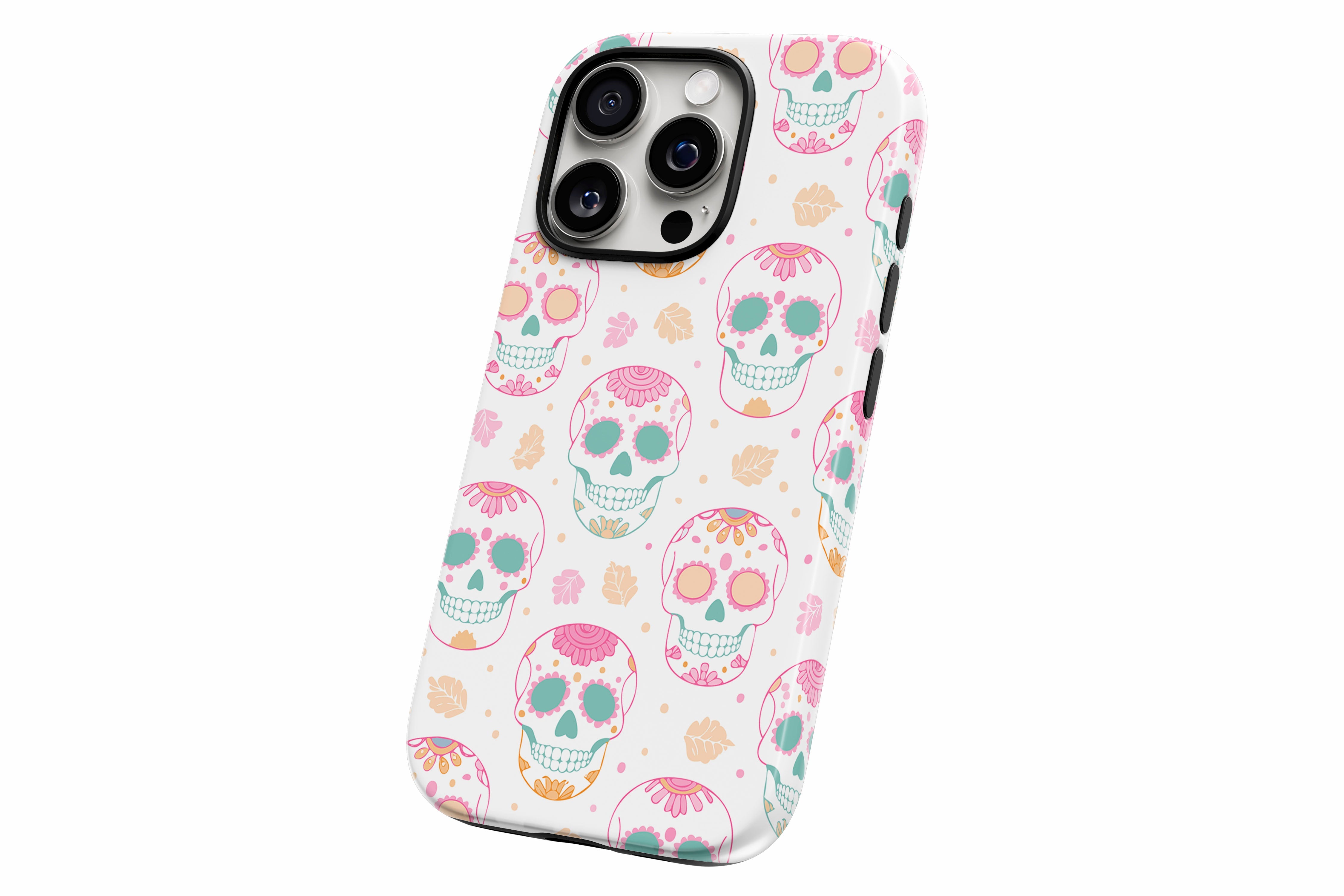 Another product image featuring our Sugar Skull design showing the product from a slight side angle on a white background