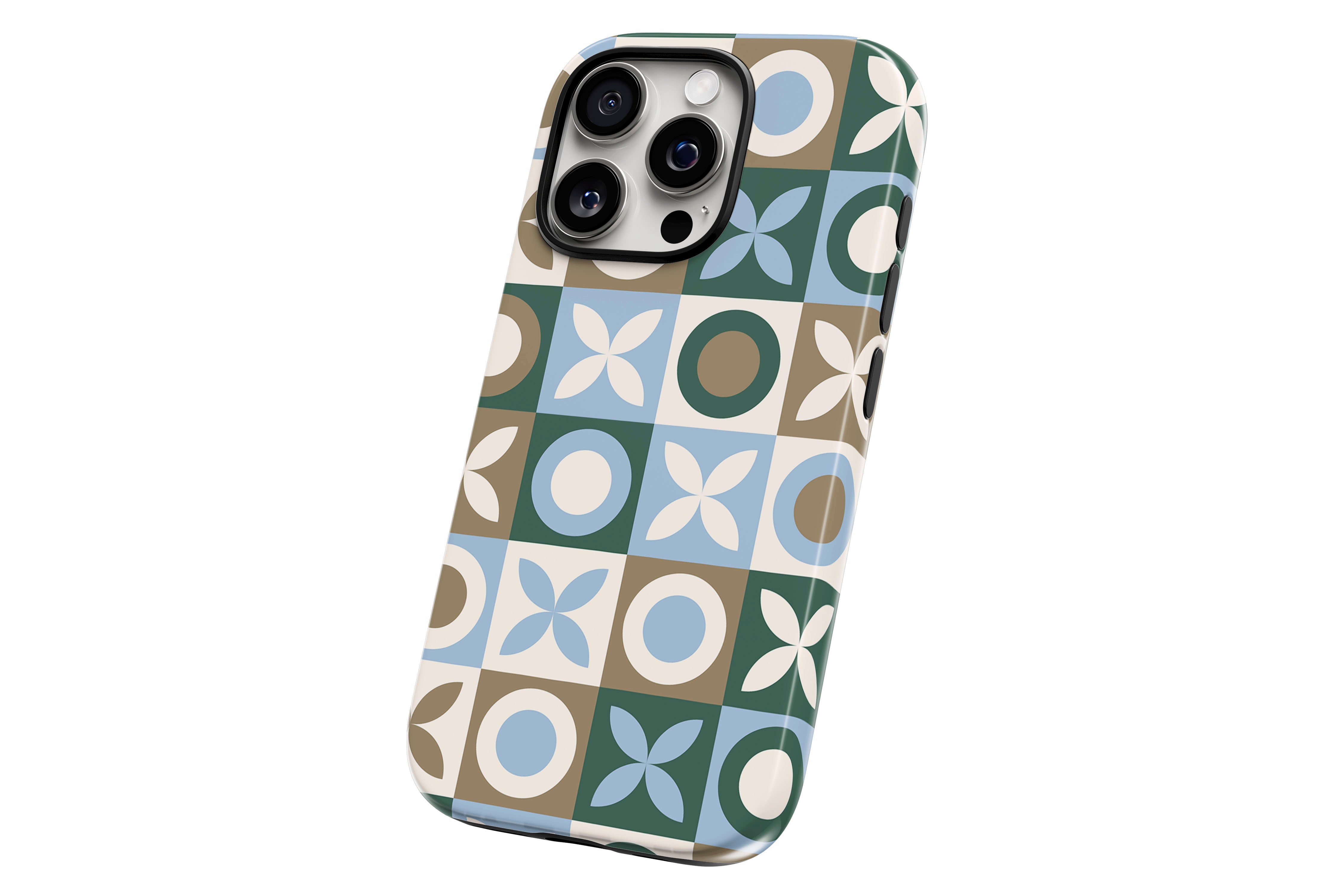 Another product image featuring our Tile design showing the product from a slight side angle on a white background