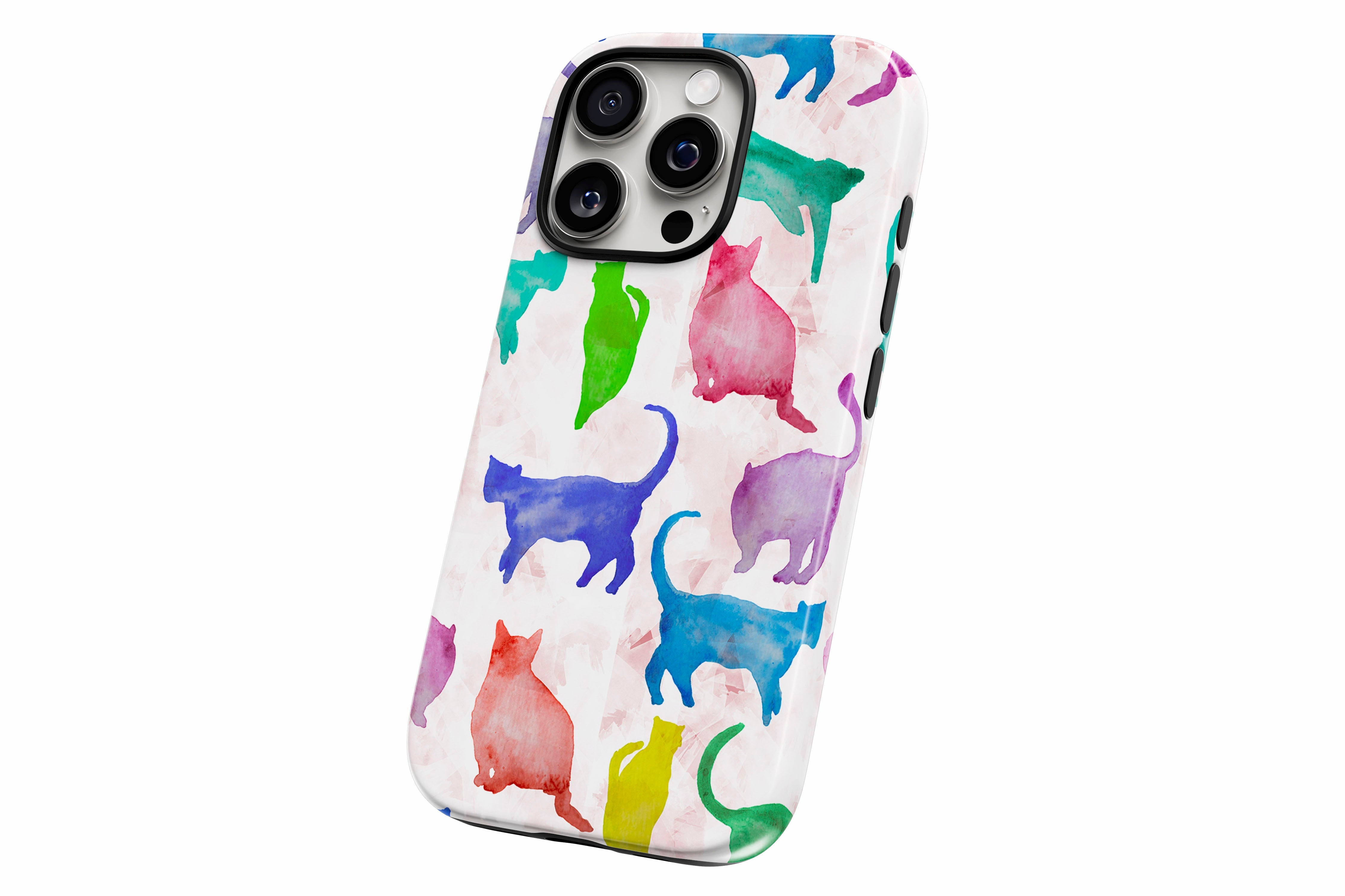 Another product image featuring our Abstract Cats design showing the product from a slight side angle on a white background