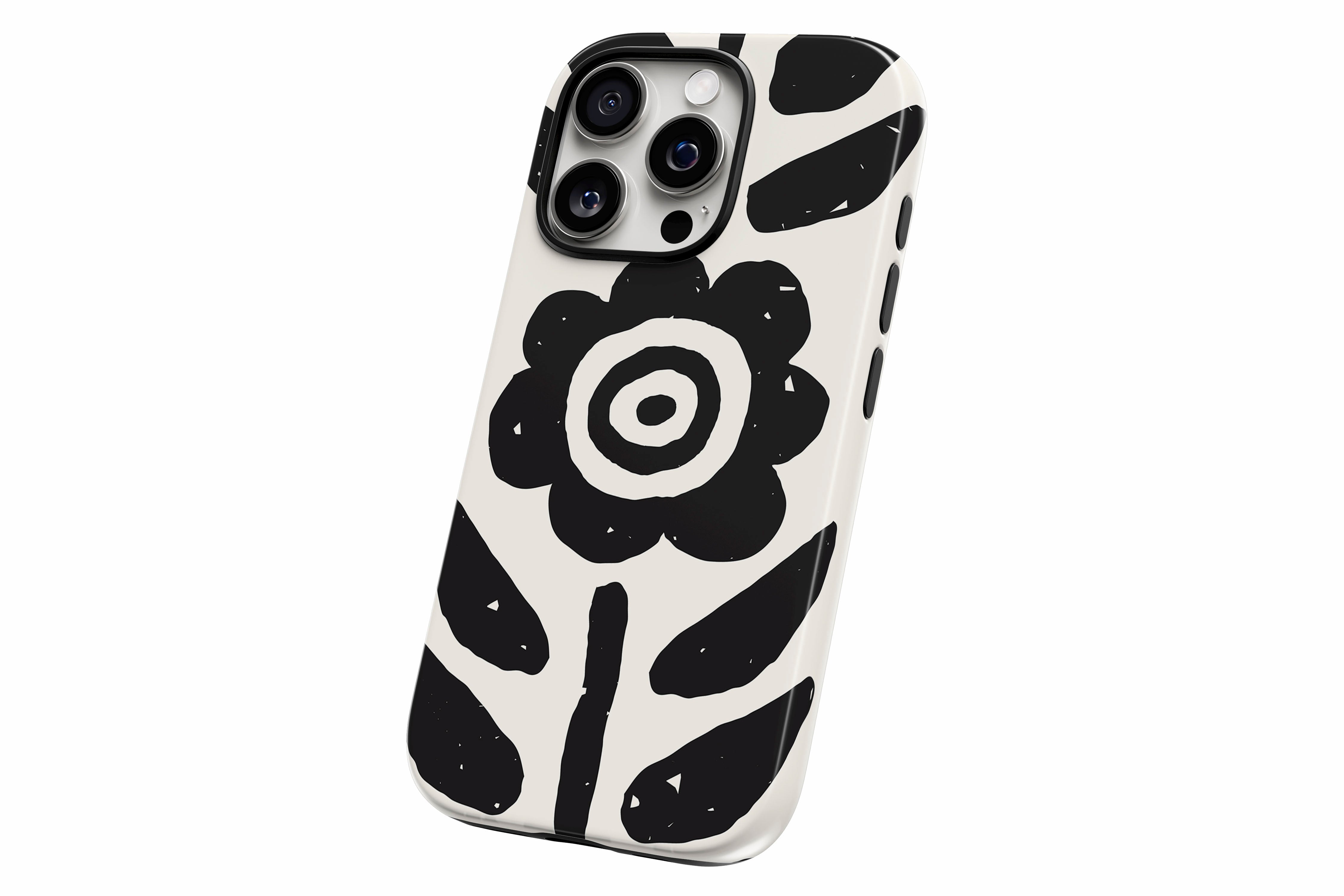 Another product image featuring our Abstract Flower design showing the product from a slight side angle on a white background