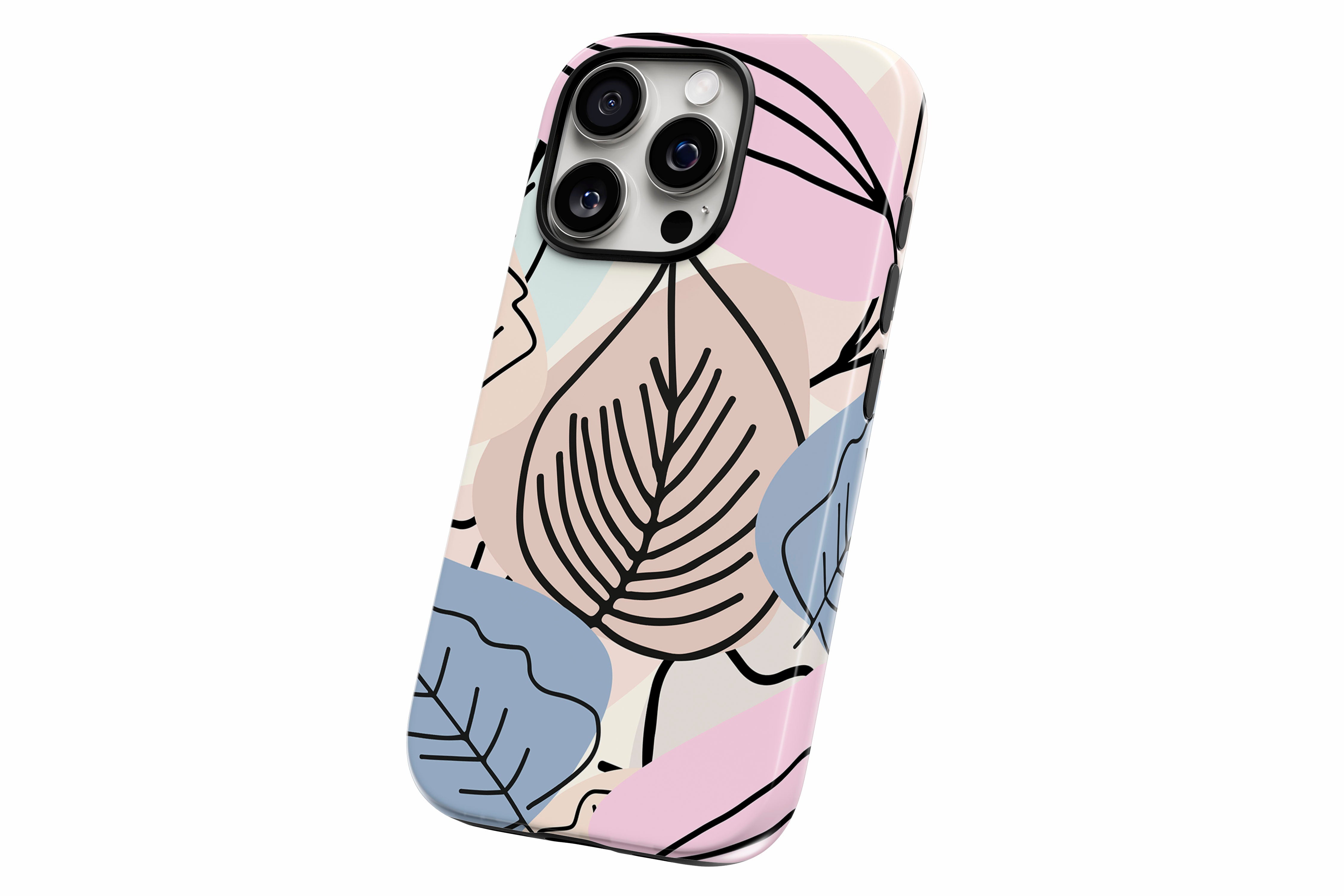 Another product image featuring our Abstract Leaves design showing the product from a slight side angle on a white background