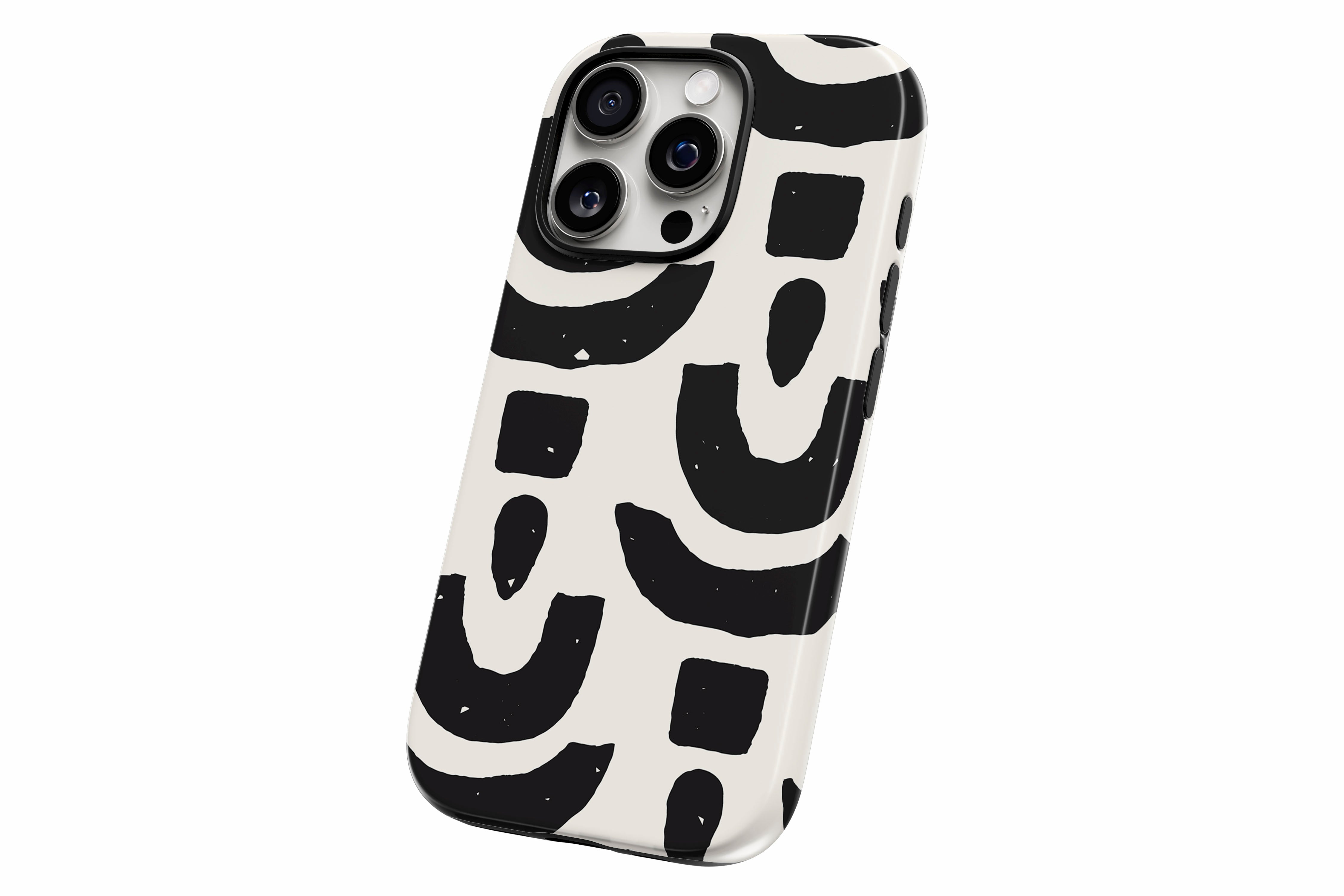 Another product image featuring our Abstract Shapes design showing the product from a slight side angle on a white background