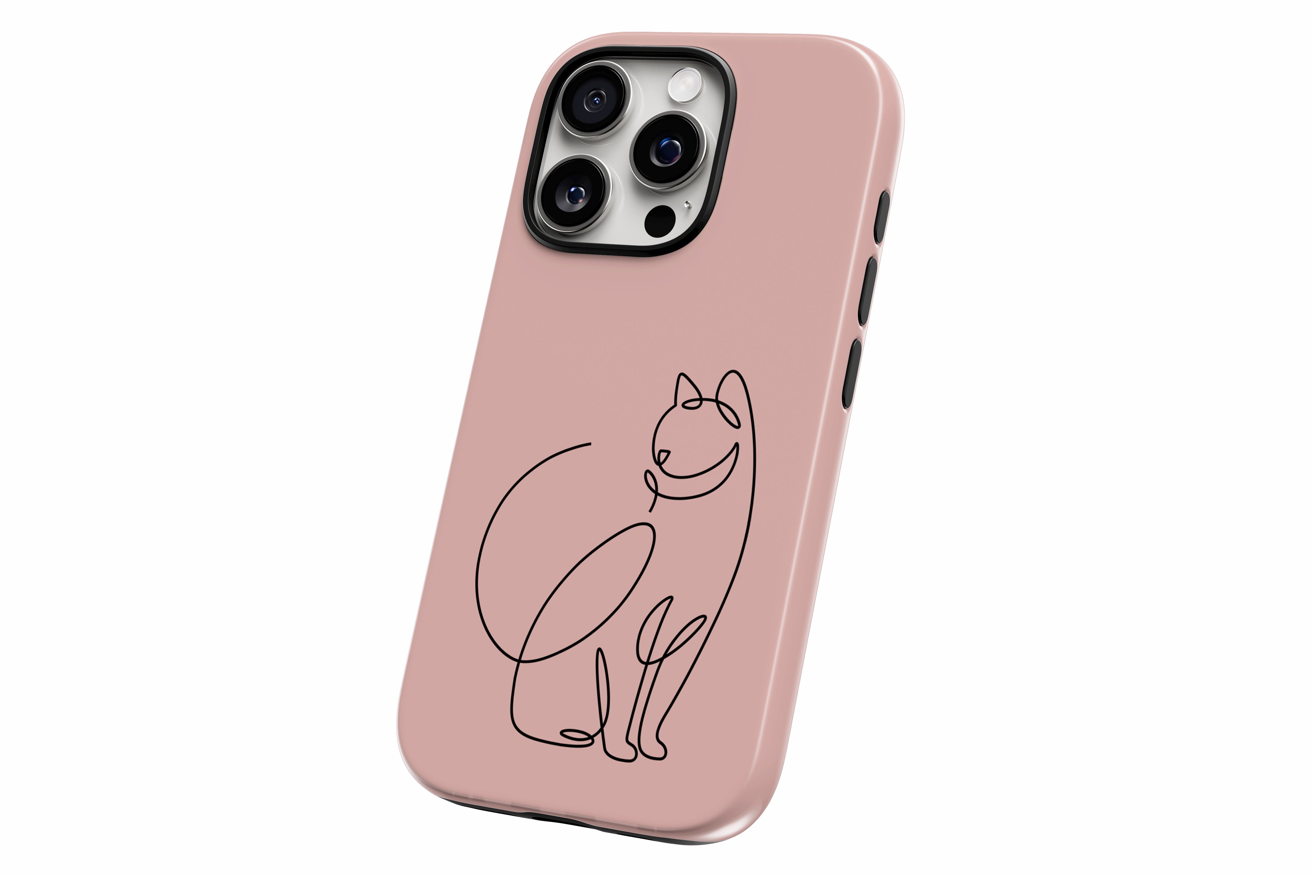 Another product image featuring our Artful Cat  design showing the product from a slight side angle on a white background