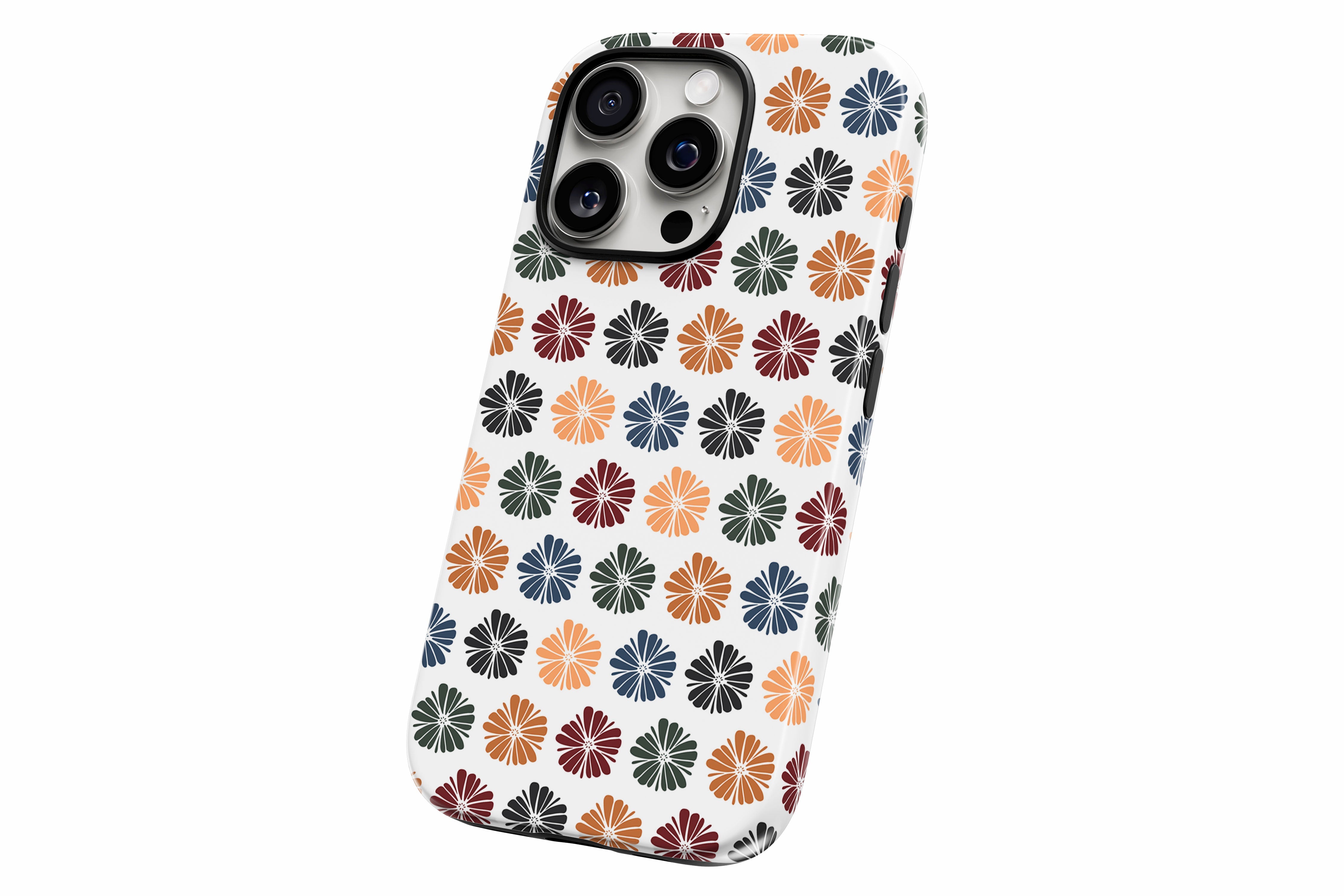 Another product image featuring our Autumn Floral design showing the product from a slight side angle on a white background