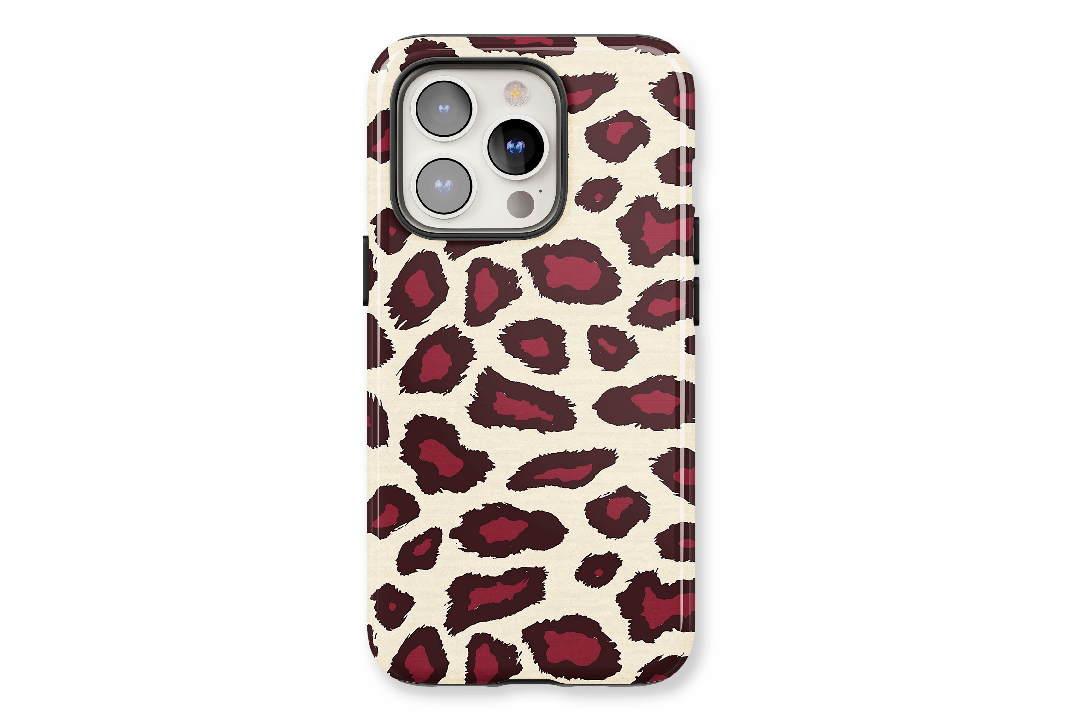 The main product image featuring our Burgundy Leopard design showing a front facing view of the product on a white background