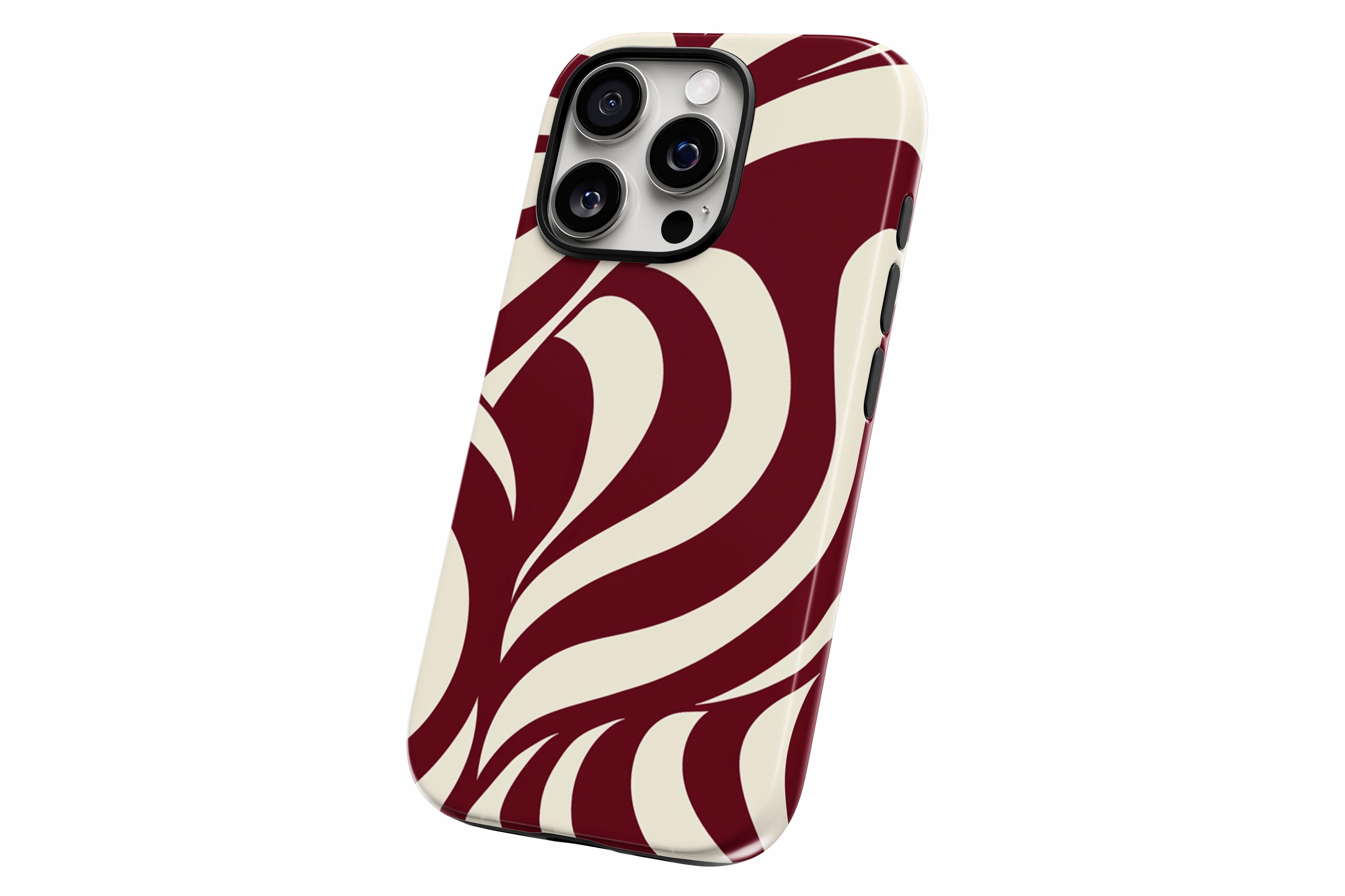 Another product image featuring our Burgundy Twist design showing the product from a slight side angle on a white background