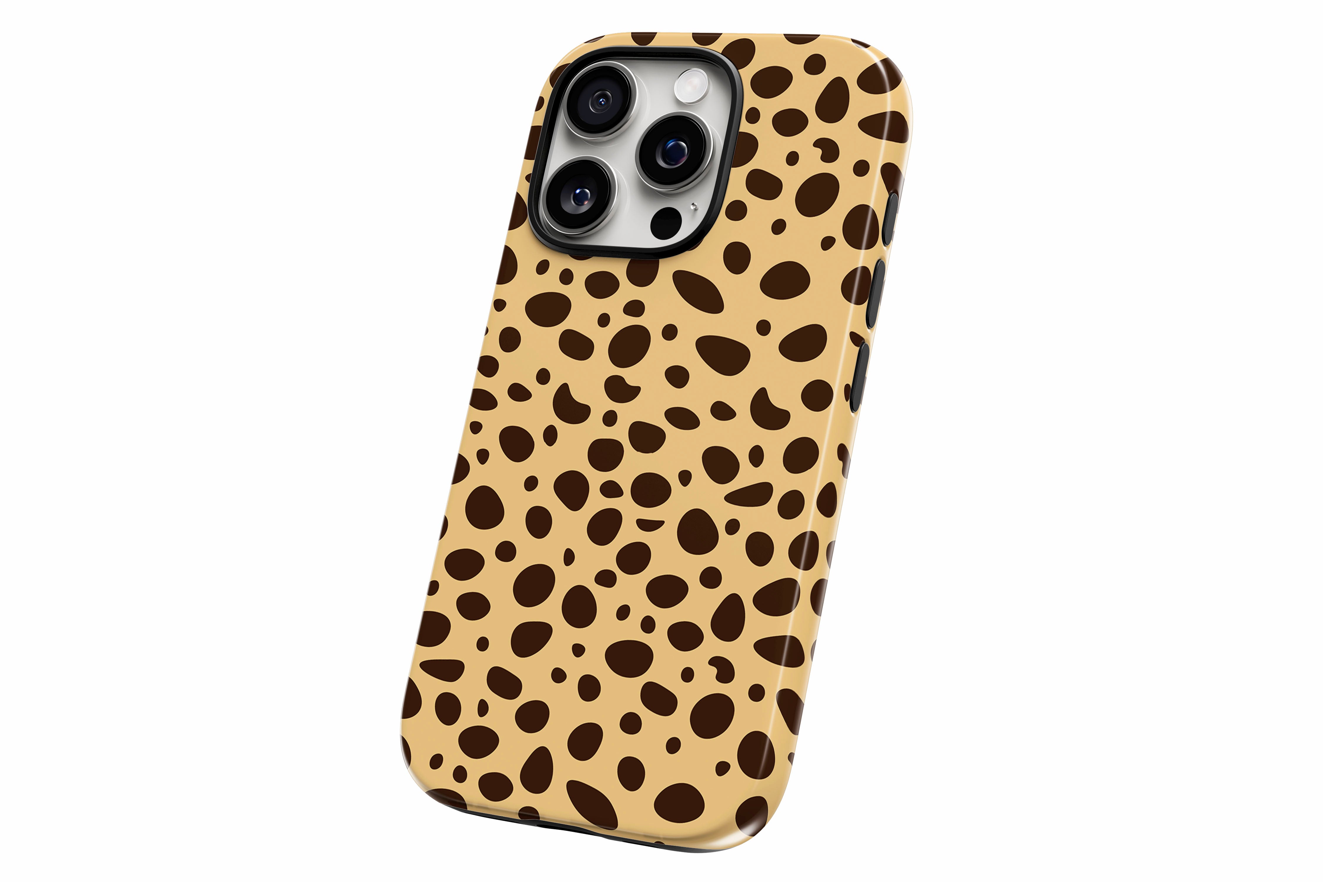 Another product image featuring our Cheetah Cheetah design showing the product from a slight side angle on a white background