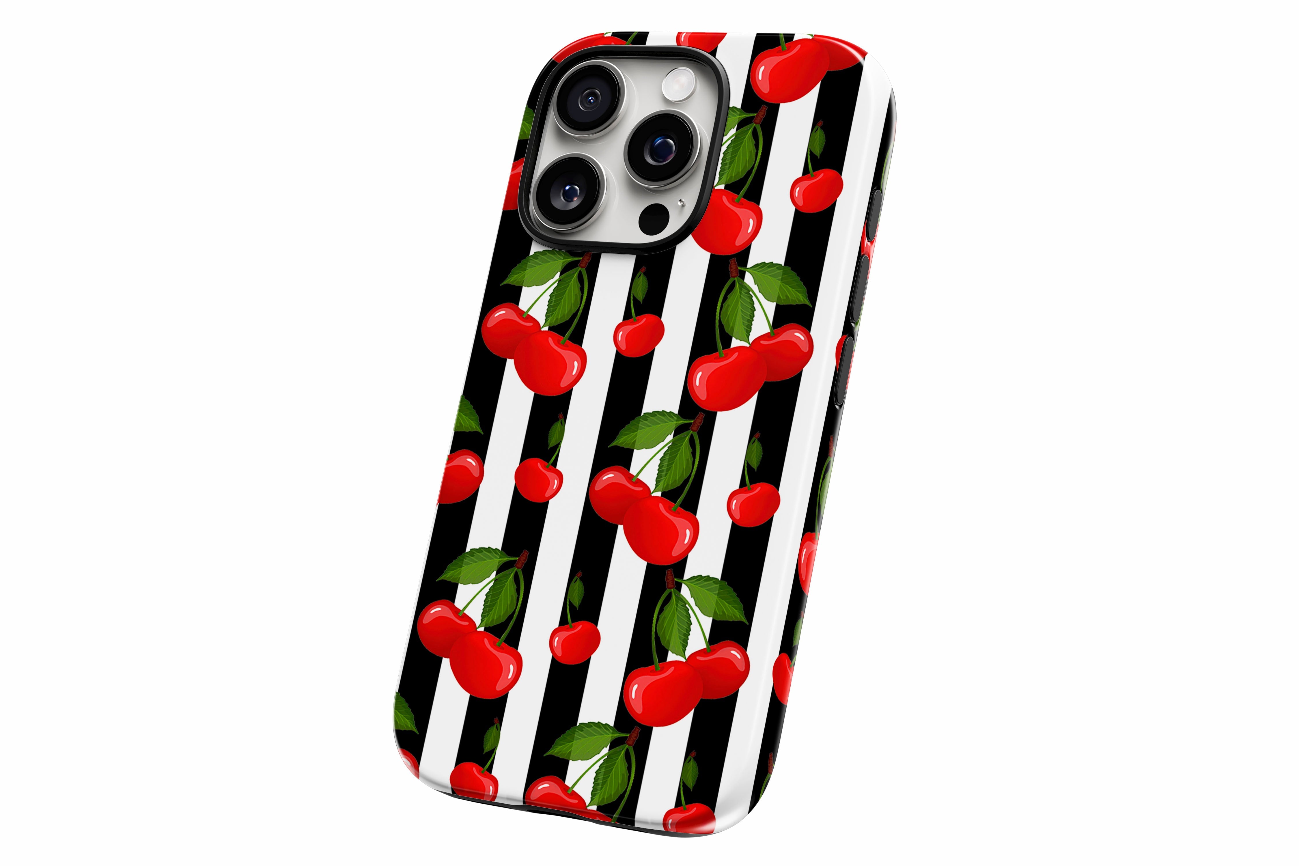 Another product image featuring our Cherry Pop design showing the product from a slight side angle on a white background