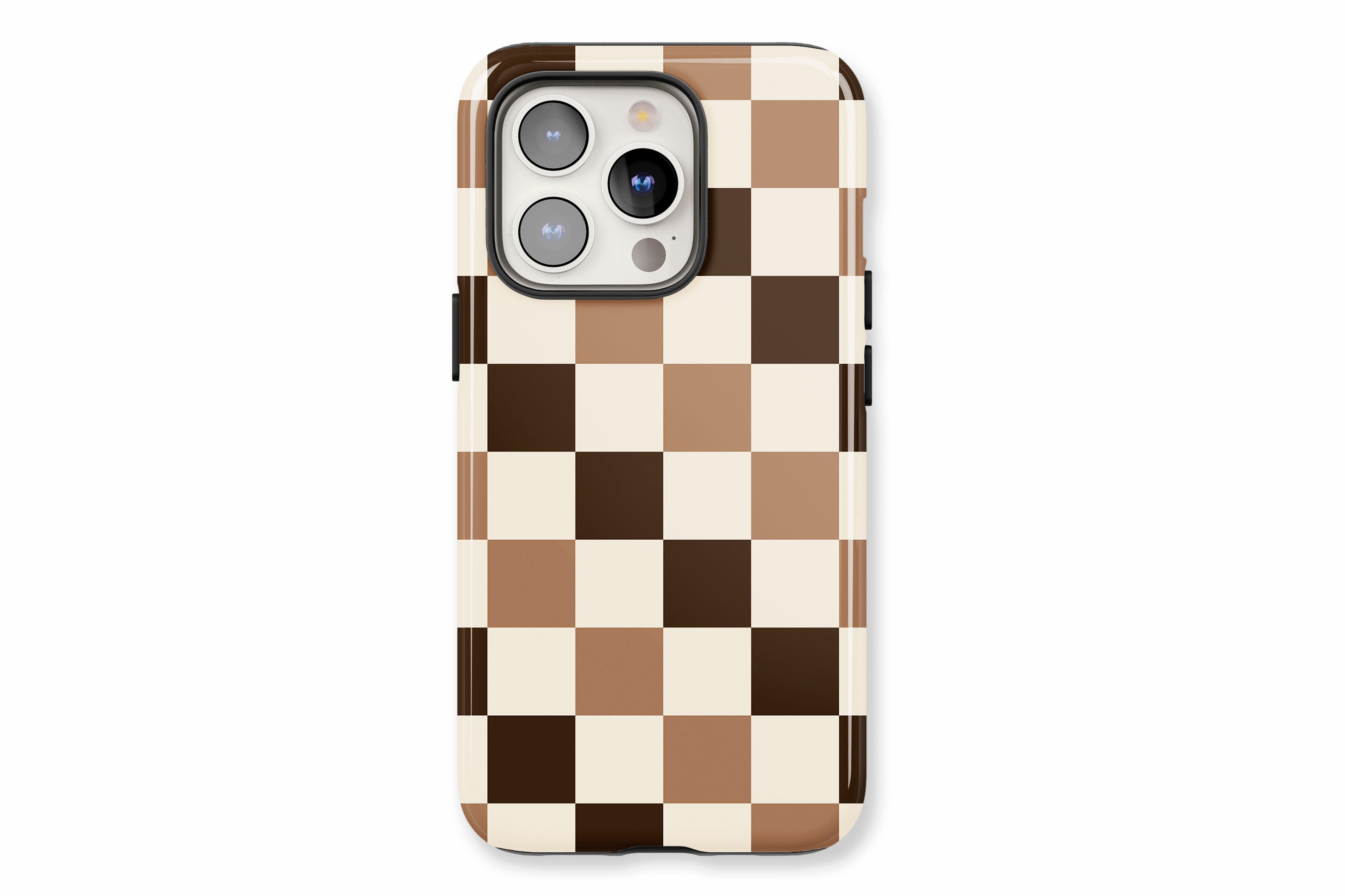 The main product image featuring our Chocolate Check design showing a front facing view of the product on a white background