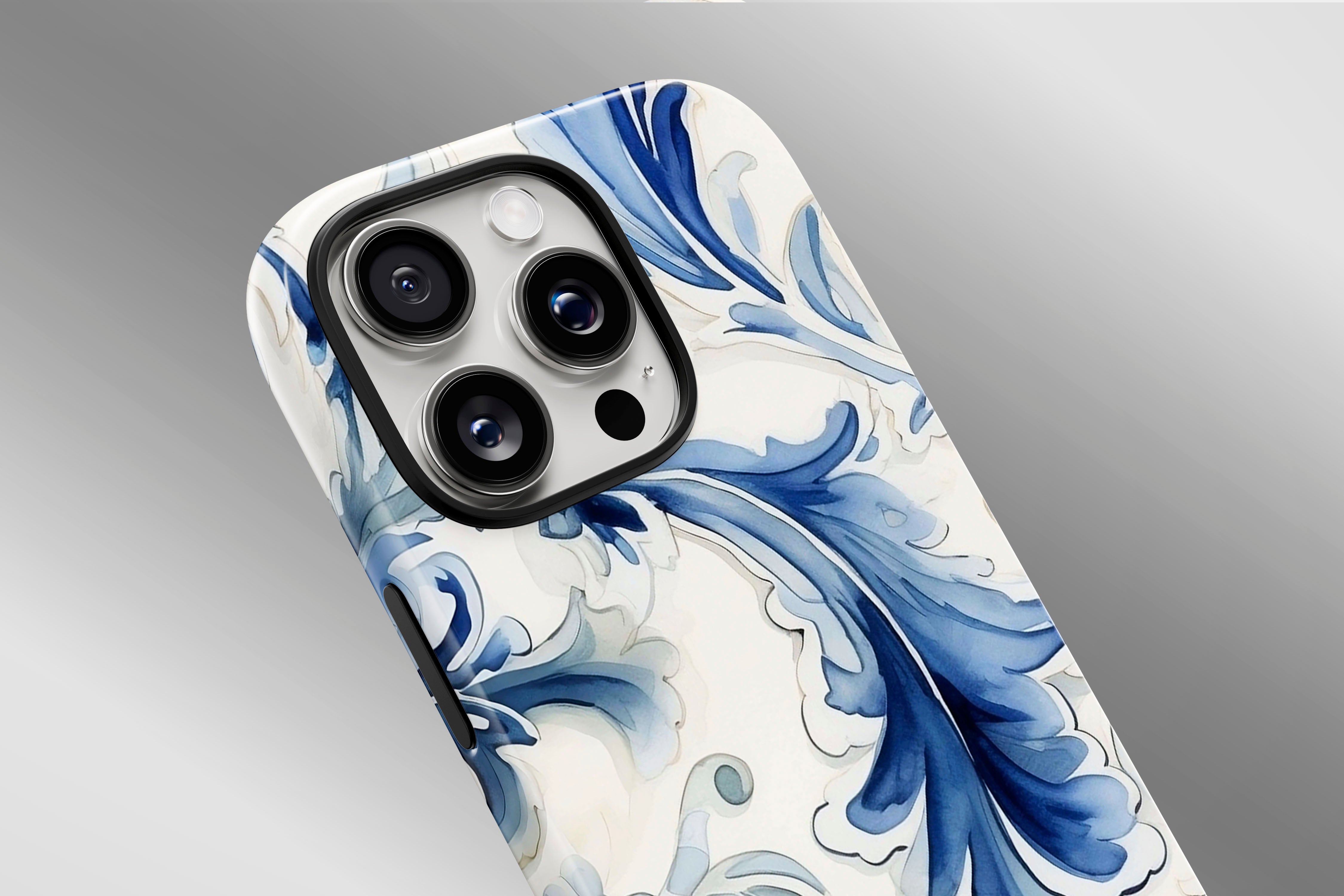 A close up image of a phone case featuring our Dreamy design
