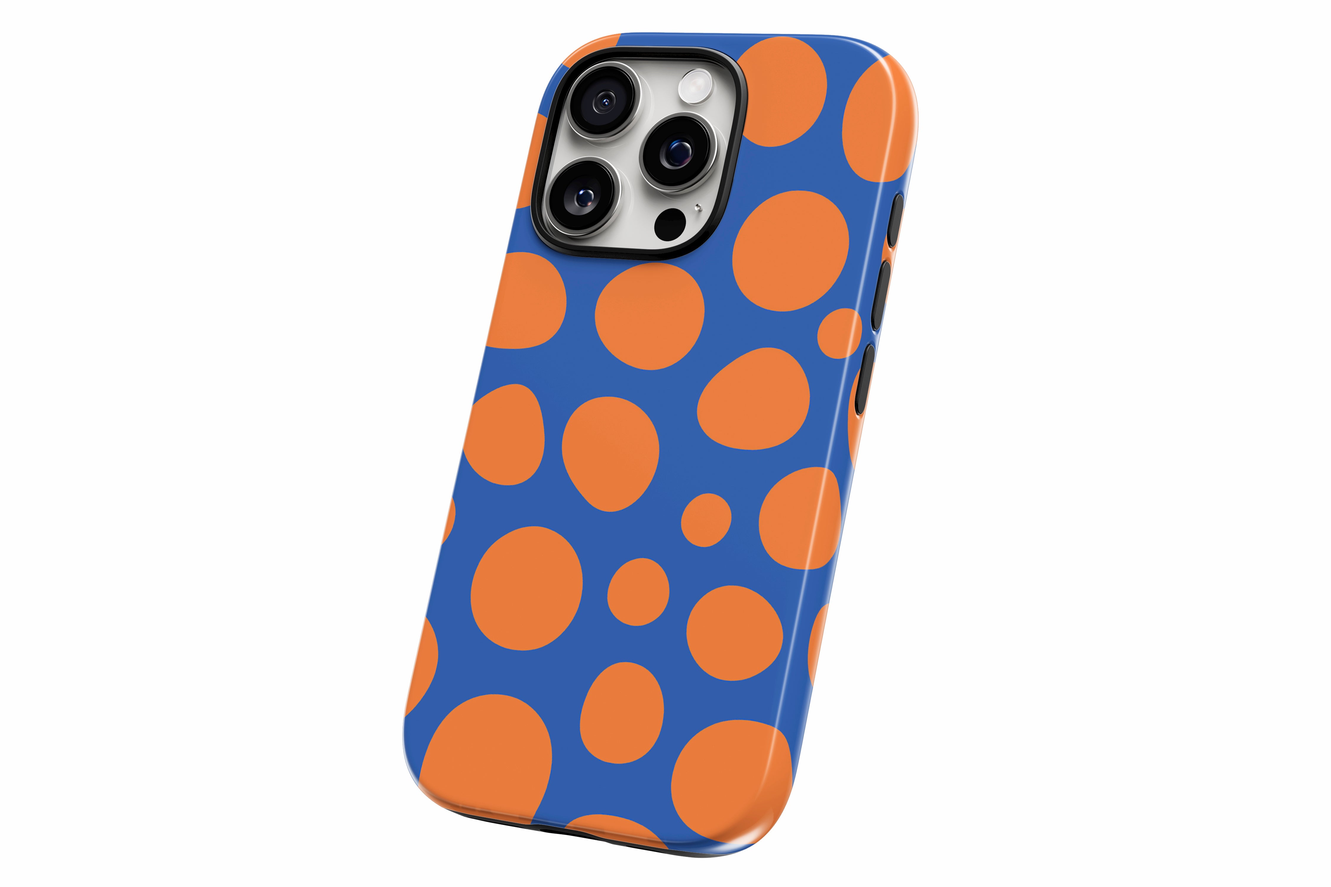 Another product image featuring our Fizzy Bubble  design showing the product from a slight side angle on a white background