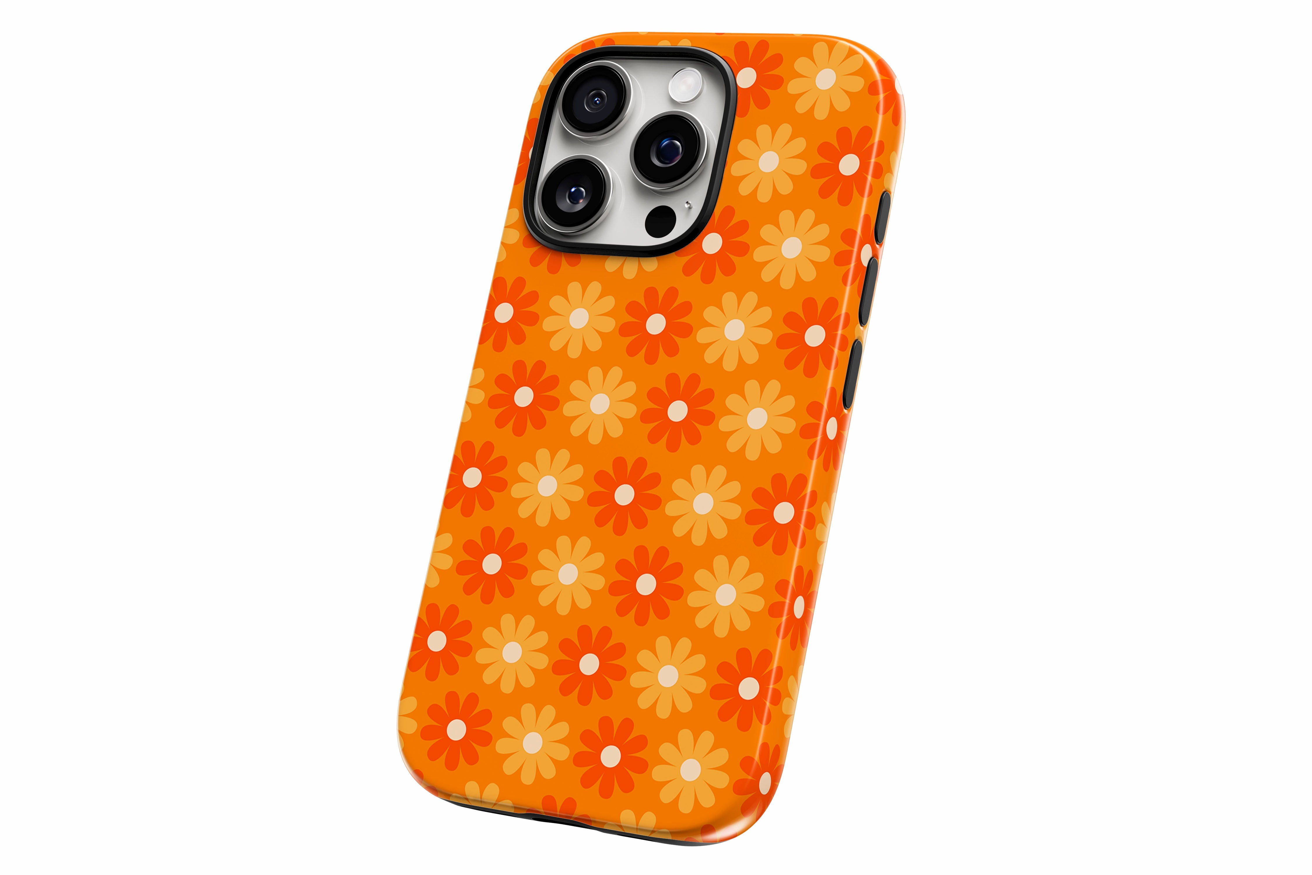 Another product image featuring our Flaming Daisy design showing the product from a slight side angle on a white background