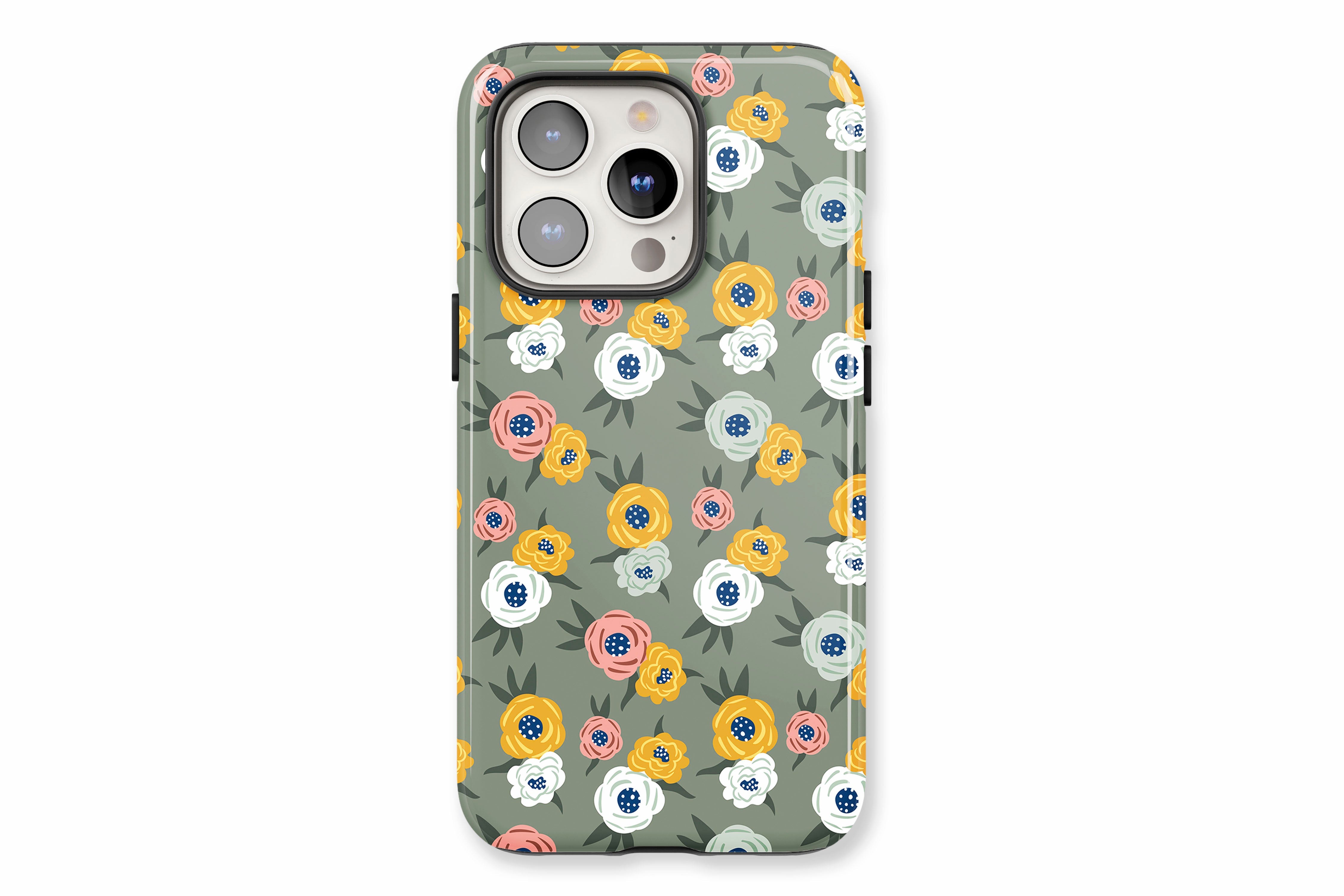 The main product image featuring our Green Floral design showing a front facing view of the product on a white background