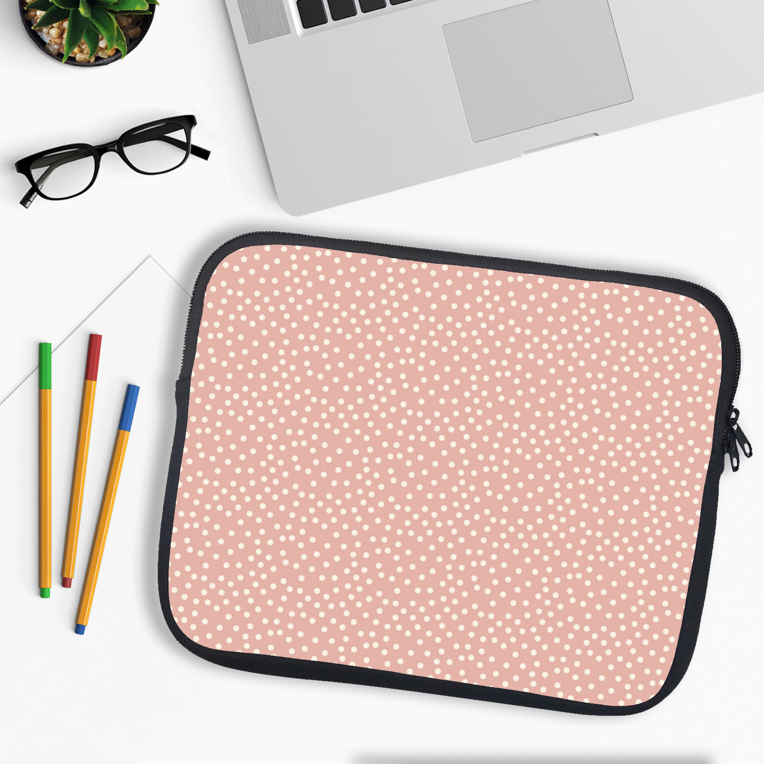 Pink Dot Laptop Sleeve