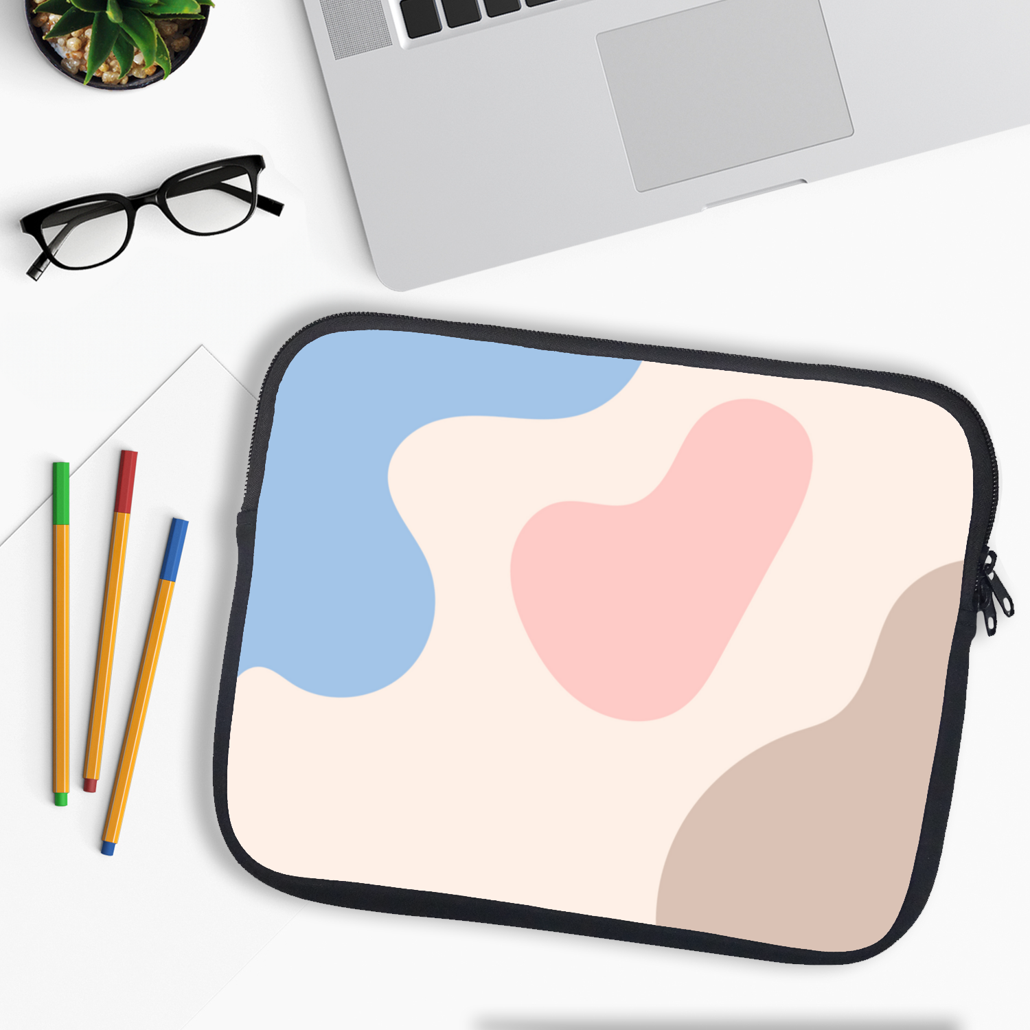 Pastel Shapes Laptop Sleeve
