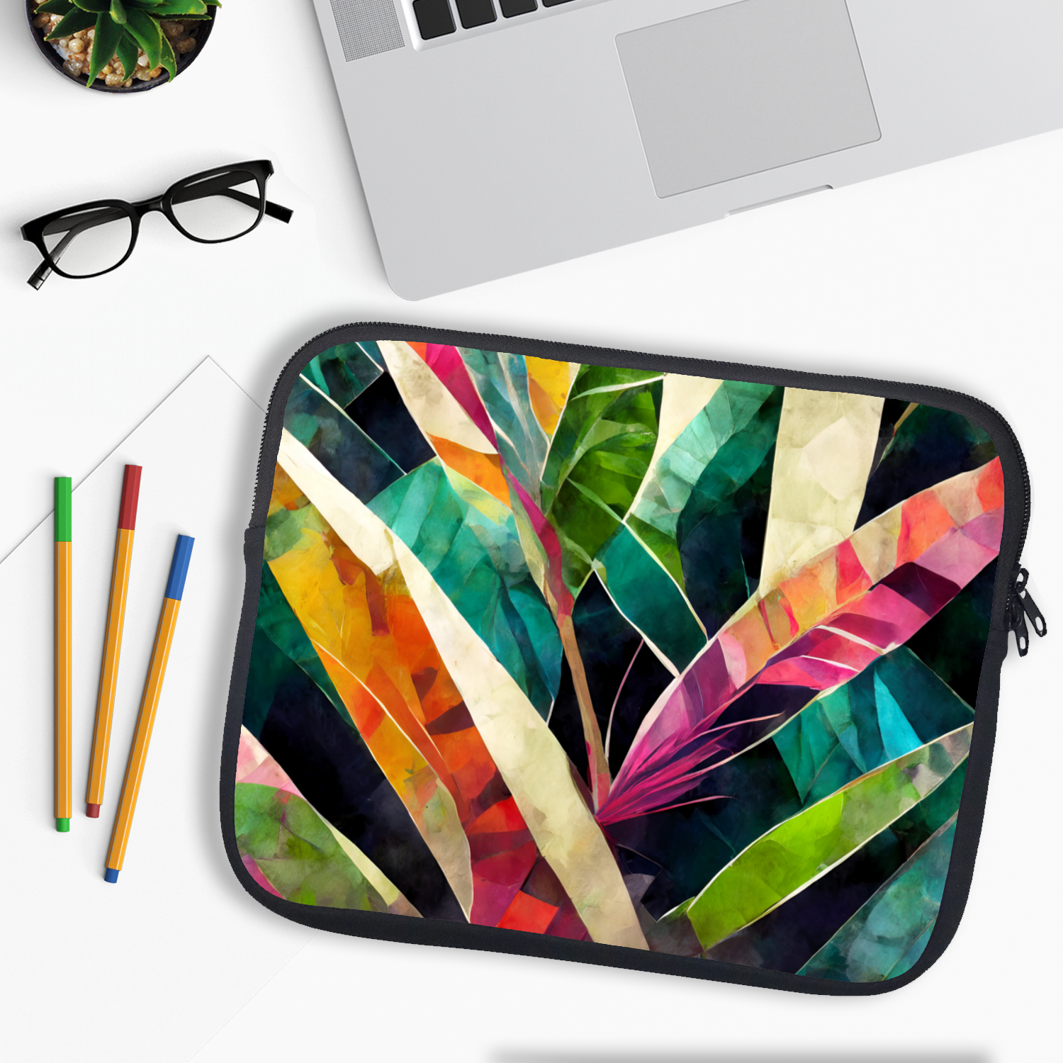 Dark Leaf Laptop Sleeve