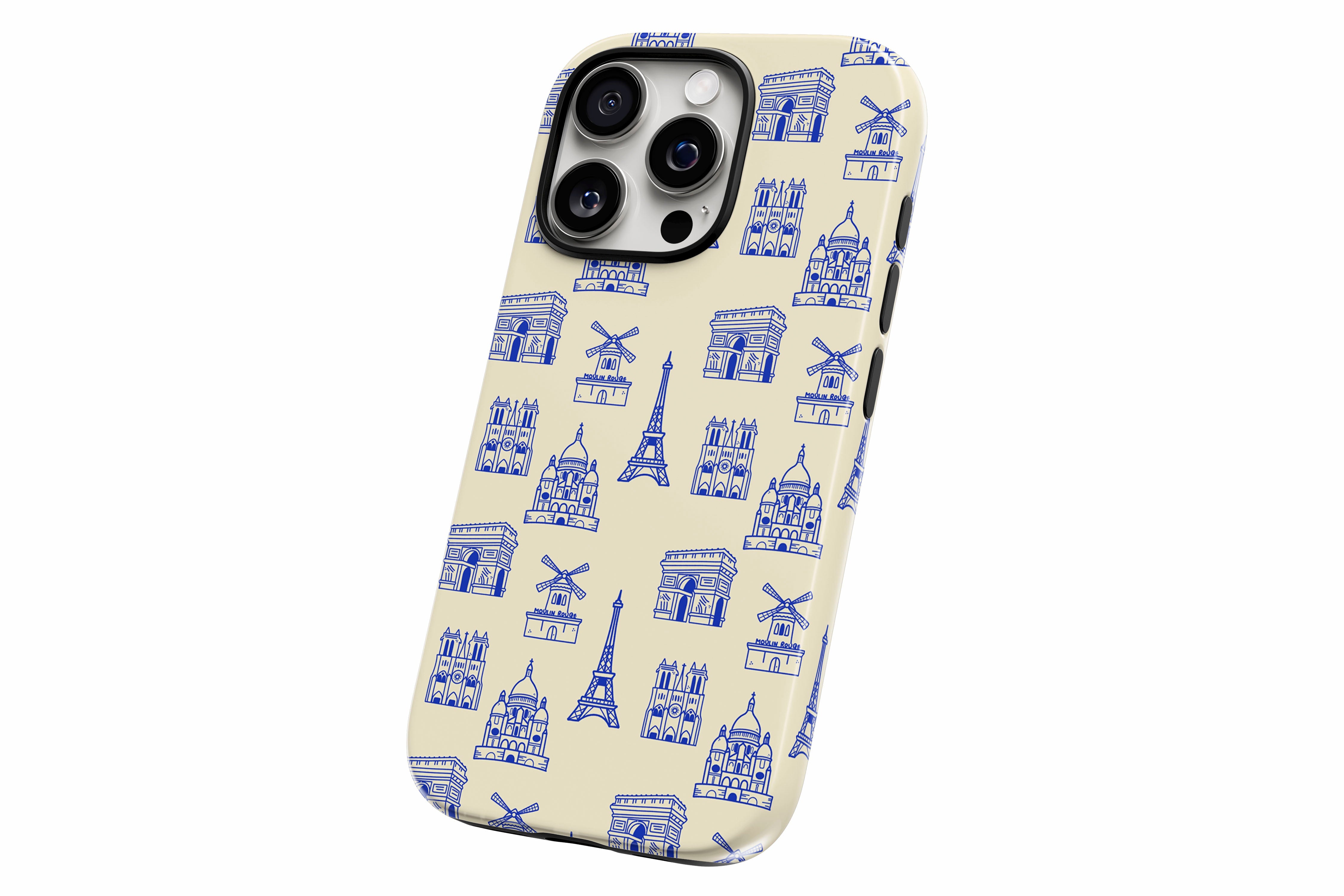 Another product image featuring our Paris design showing the product from a slight side angle on a white background