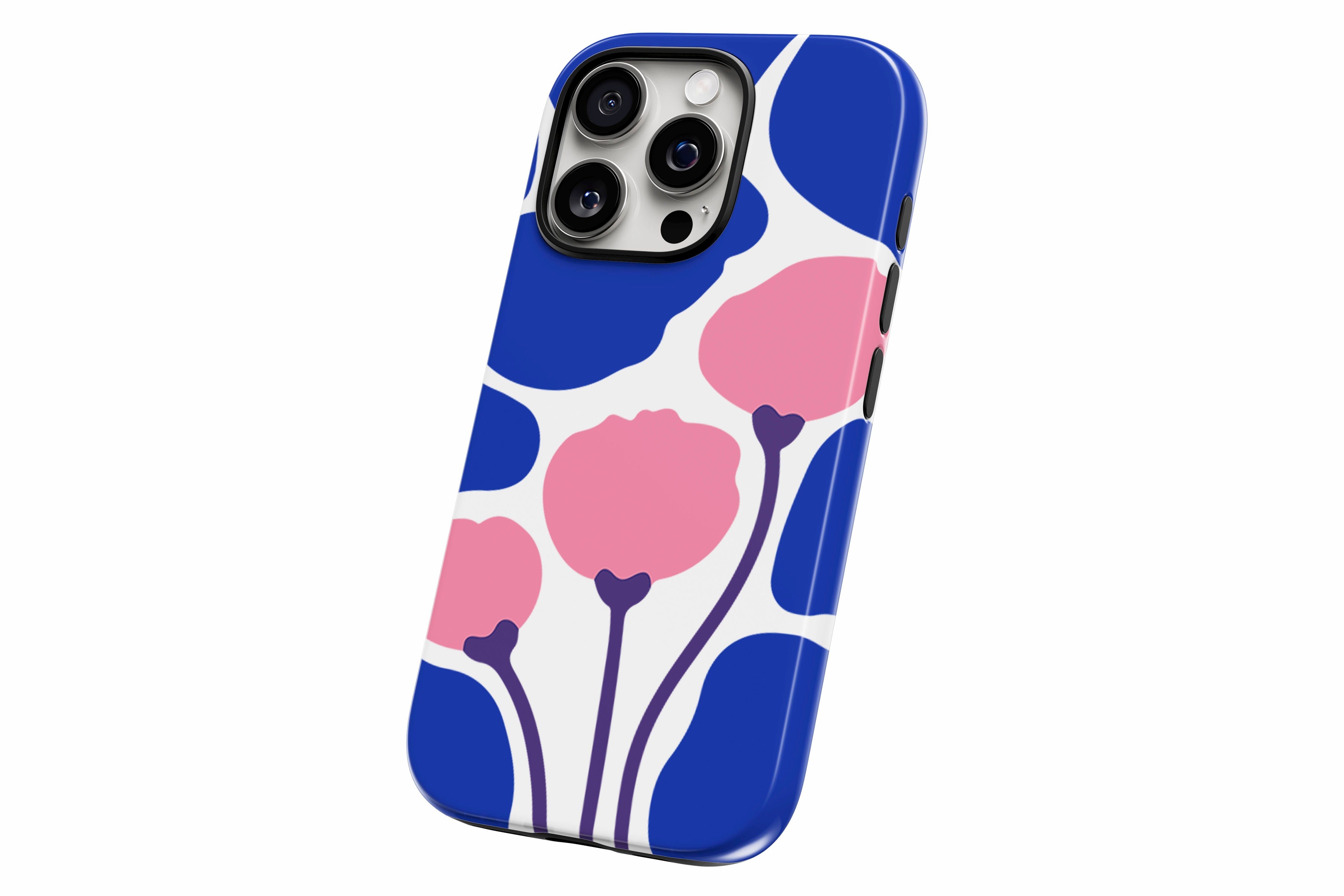 Another product image featuring our Poppy Art design showing the product from a slight side angle on a white background