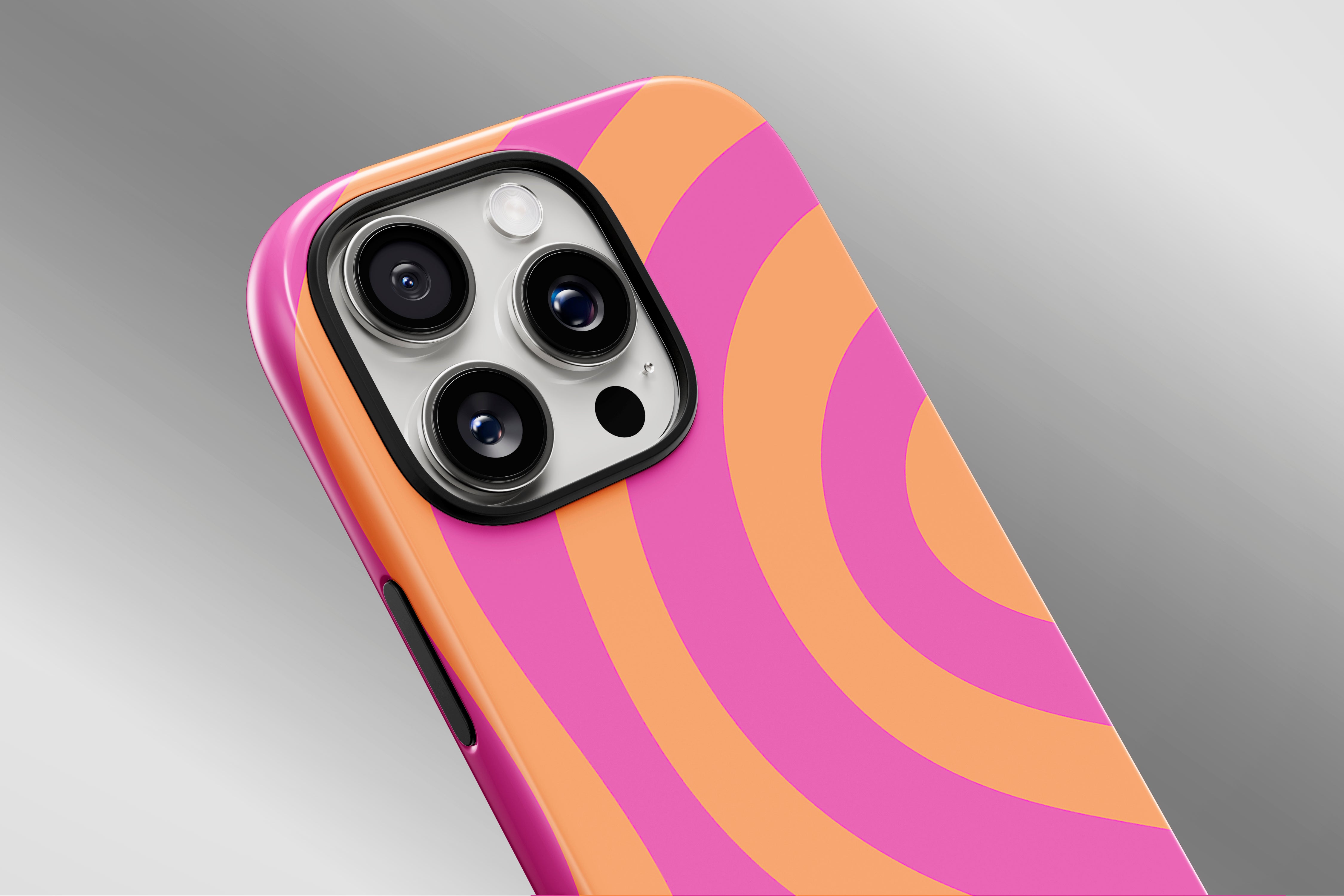 A close up image of a phone case featuring our Powers  design