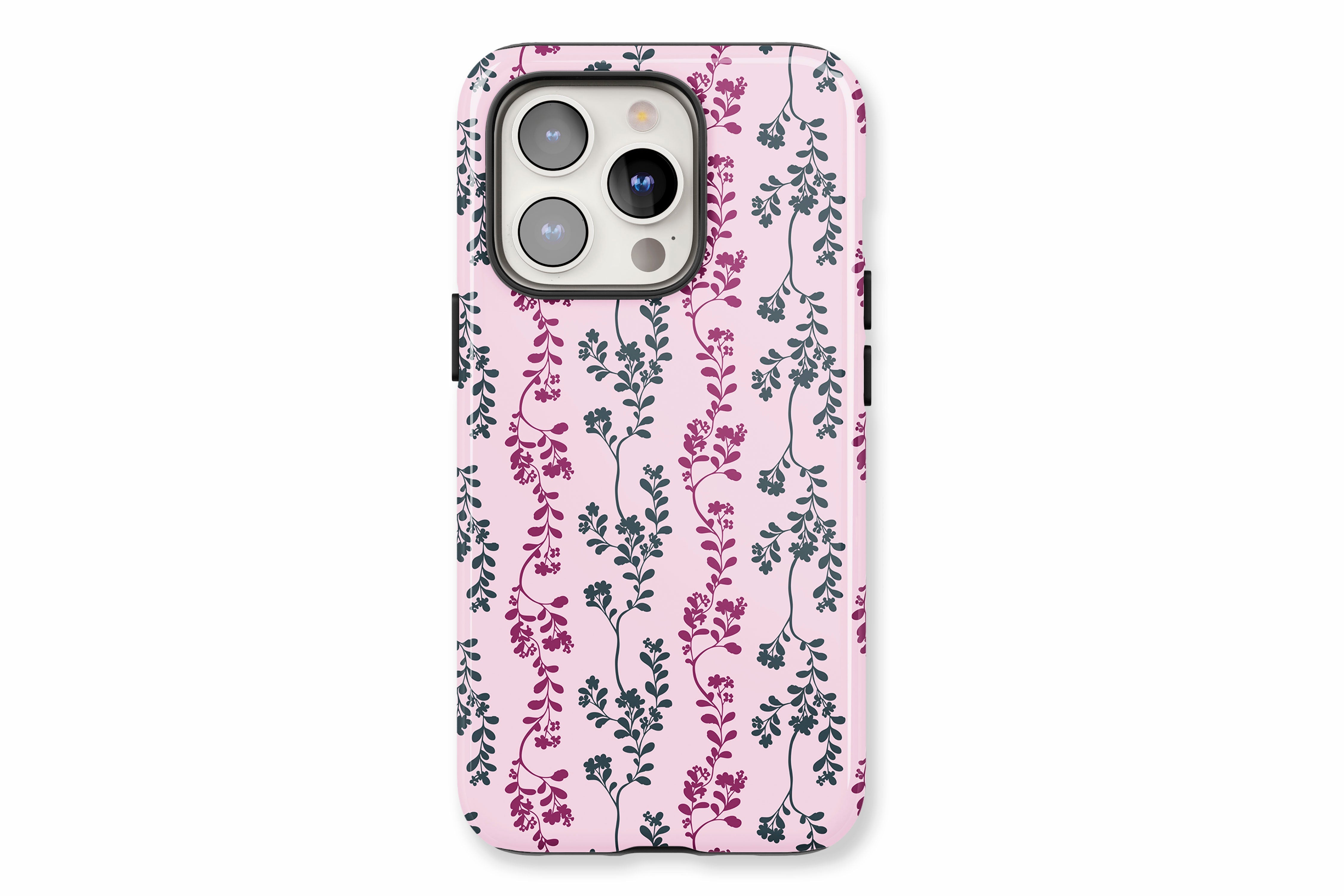 The main product image featuring our Pretty Pink Leaf design showing a front facing view of the product on a white background
