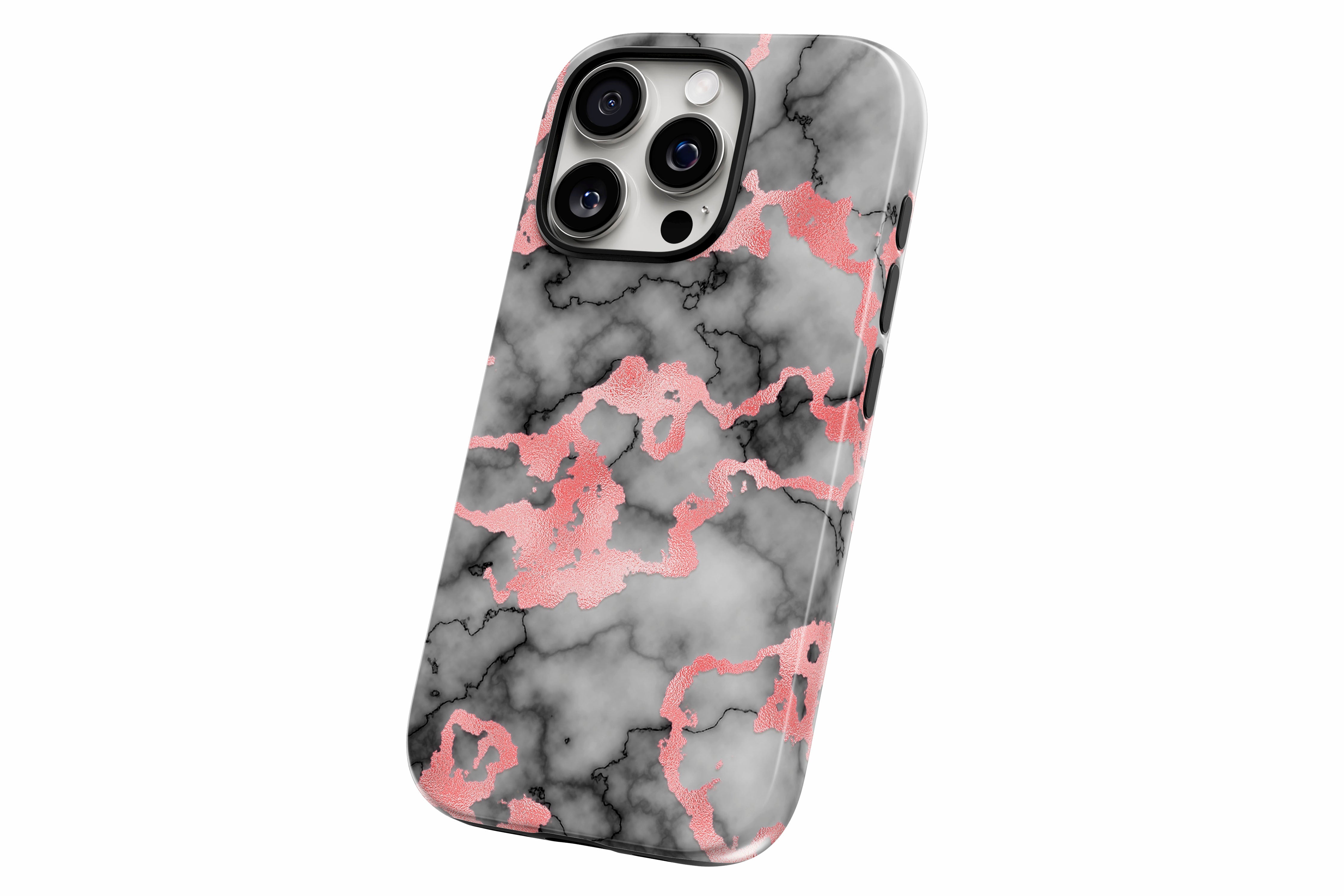 Another product image featuring our Rose Marble design showing the product from a slight side angle on a white background