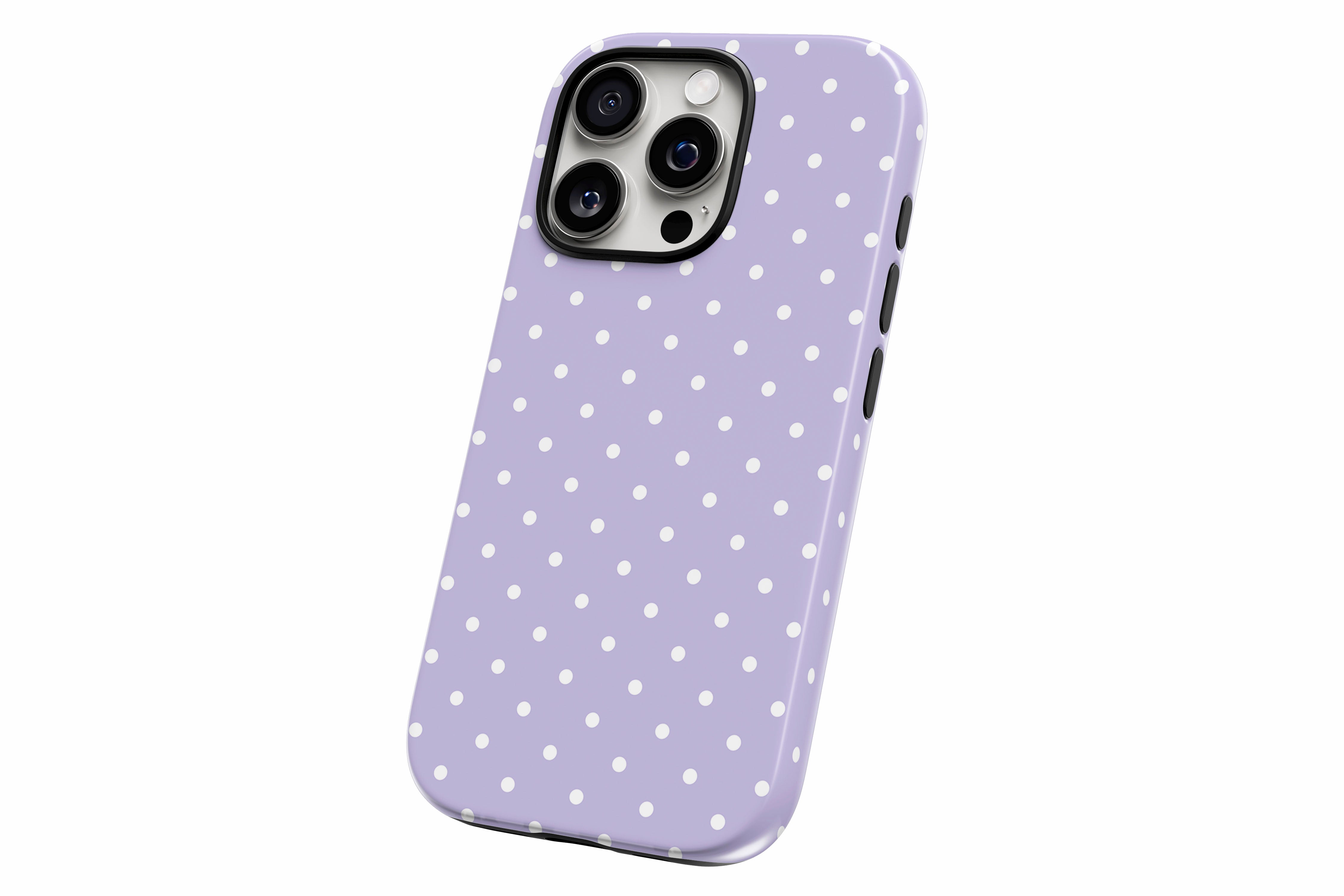 Another product image featuring our Spotted Lilac design showing the product from a slight side angle on a white background