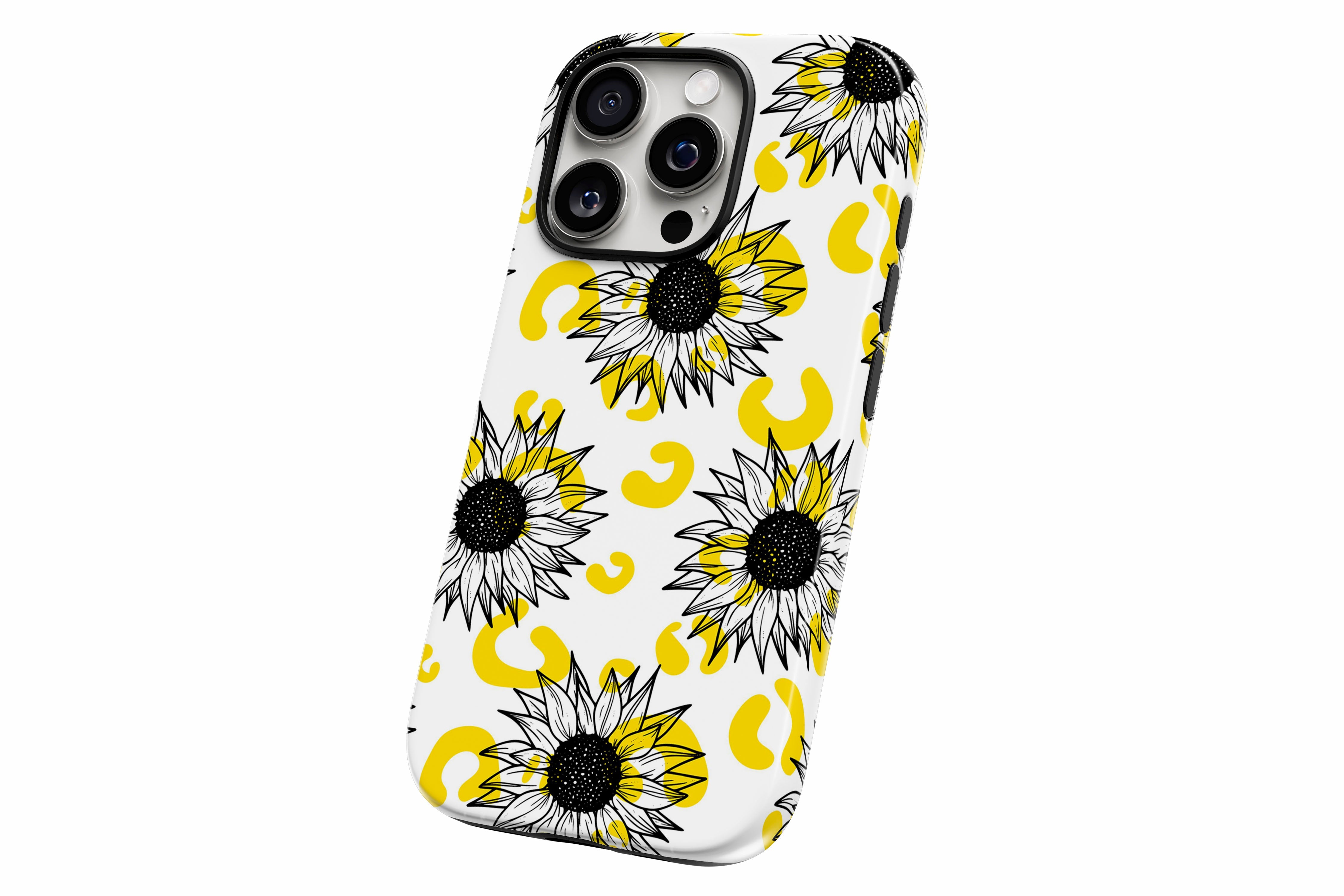 Another product image featuring our Sunflowers design showing the product from a slight side angle on a white background