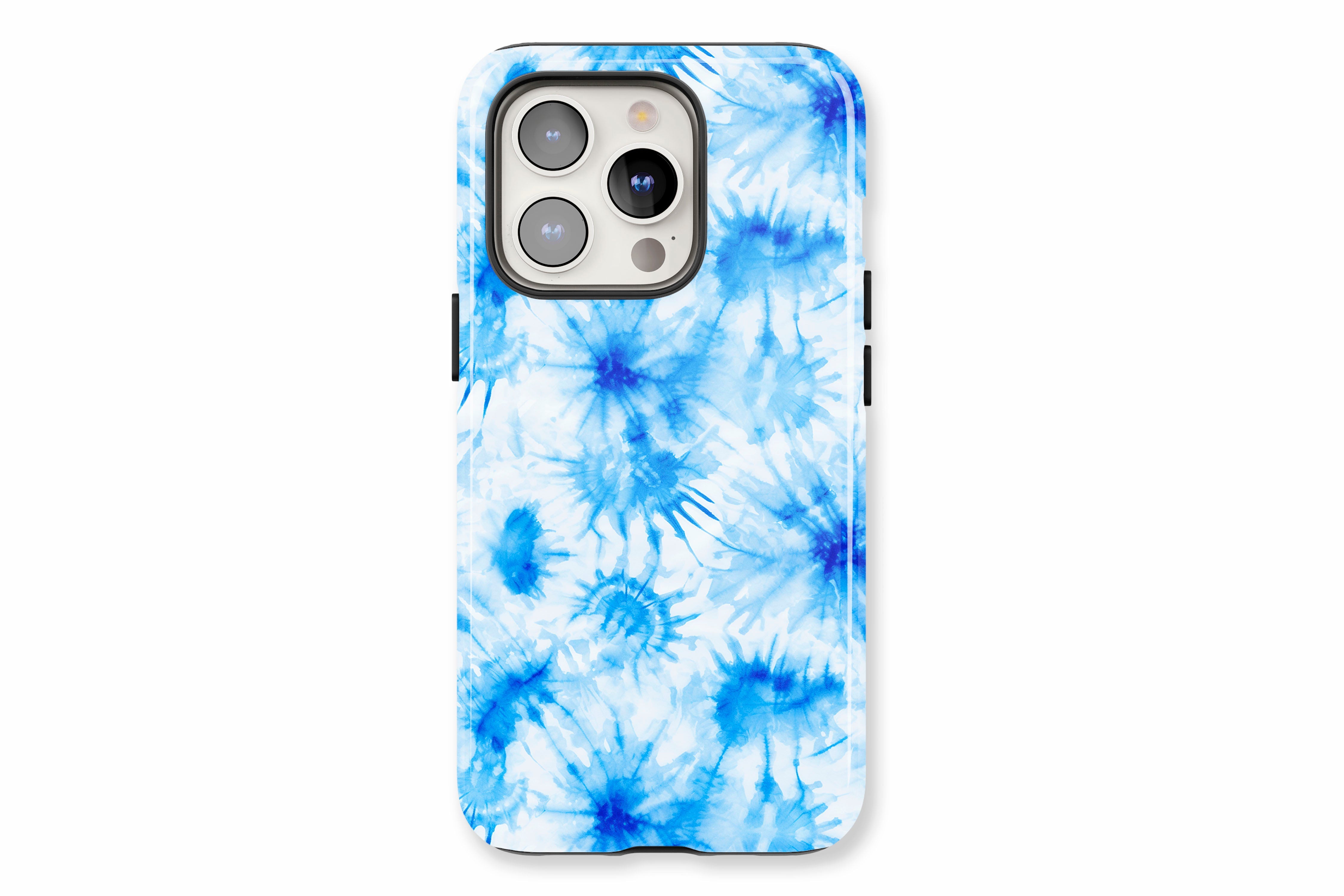 The main product image featuring our Tie Dye Blue design showing a front facing view of the product on a white background