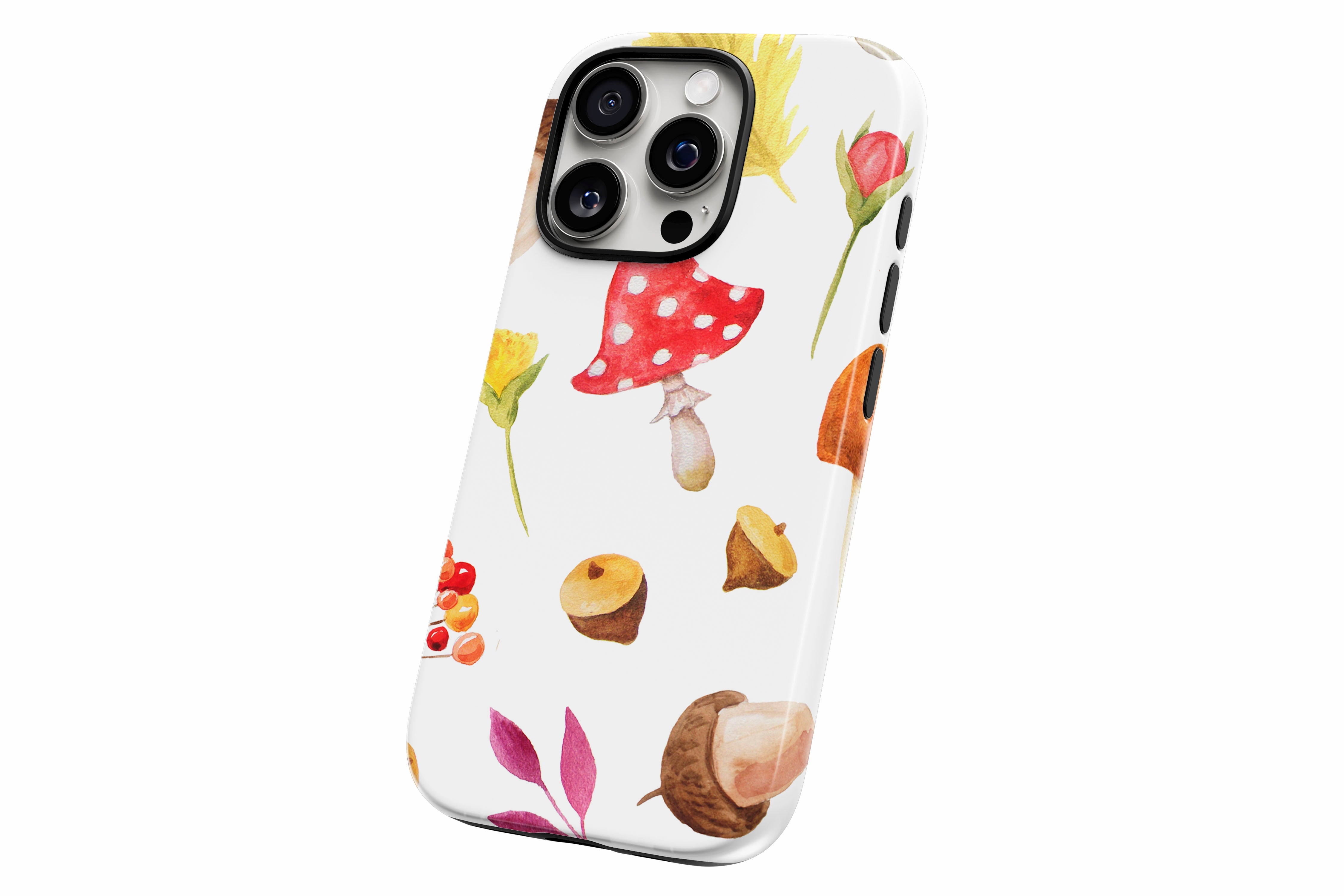 Another product image featuring our Watercolour Autumn design showing the product from a slight side angle on a white background