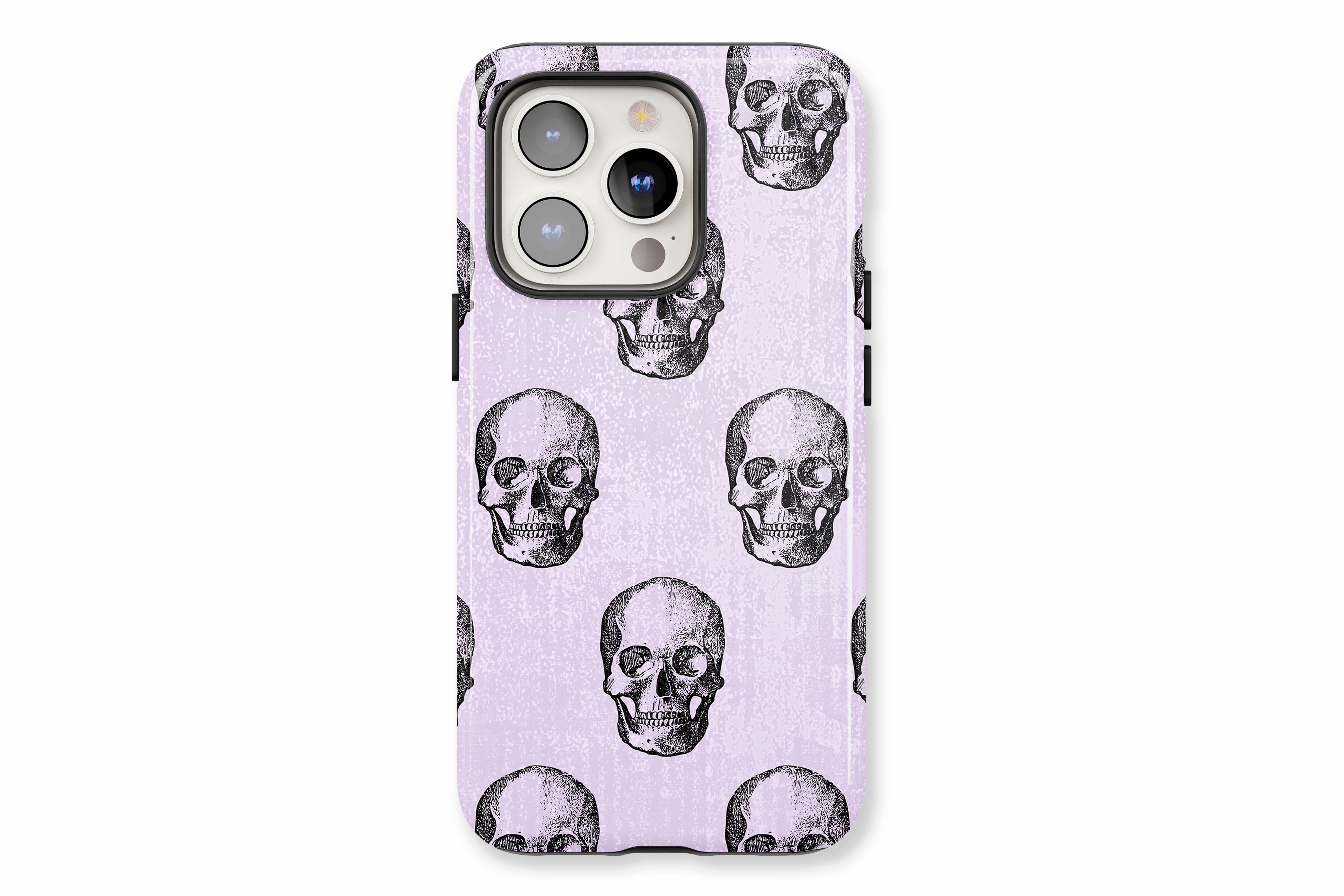 The main product image featuring our Watercolour Skull design showing a front facing view of the product on a white background
