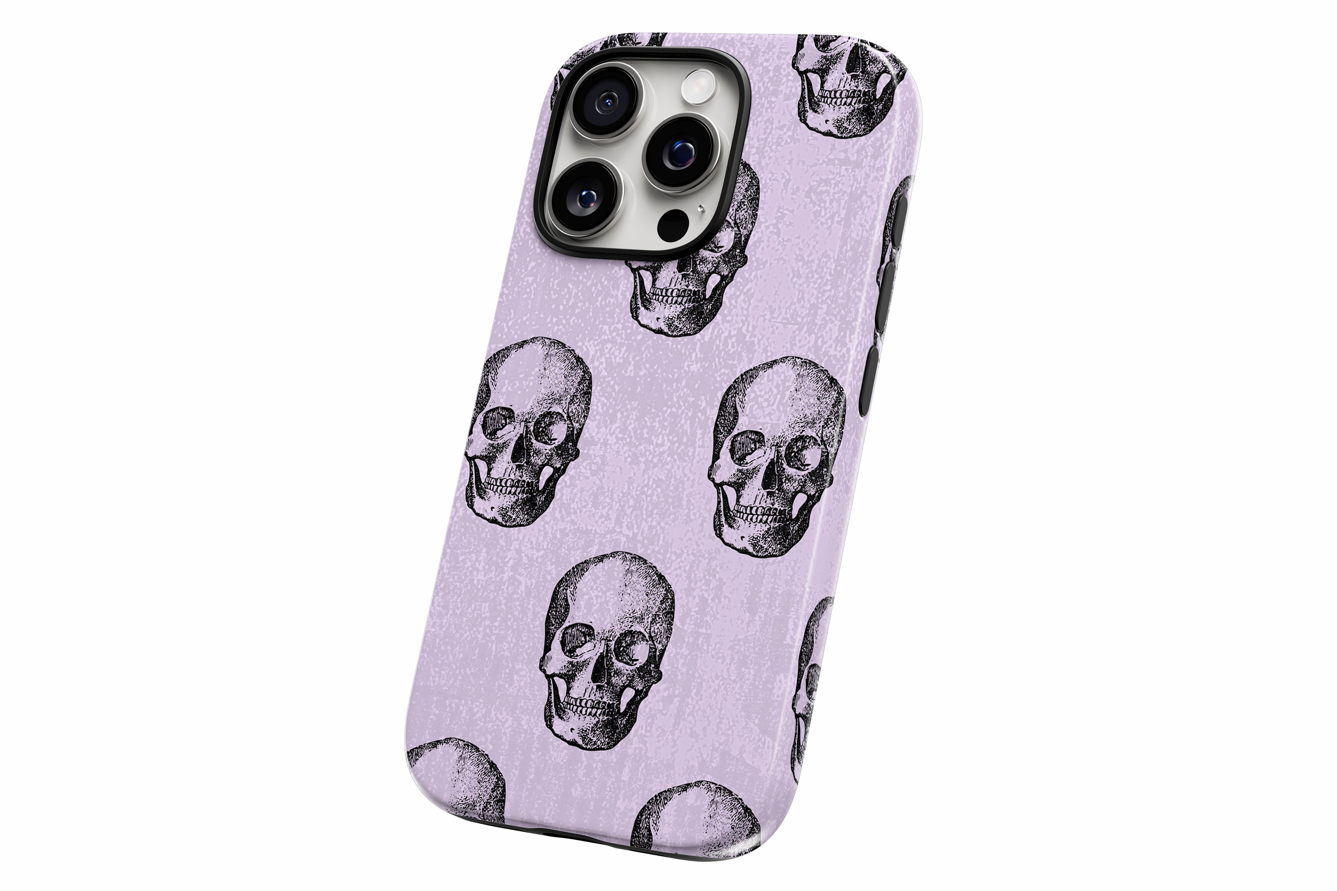 Another product image featuring our Watercolour Skull design showing the product from a slight side angle on a white background